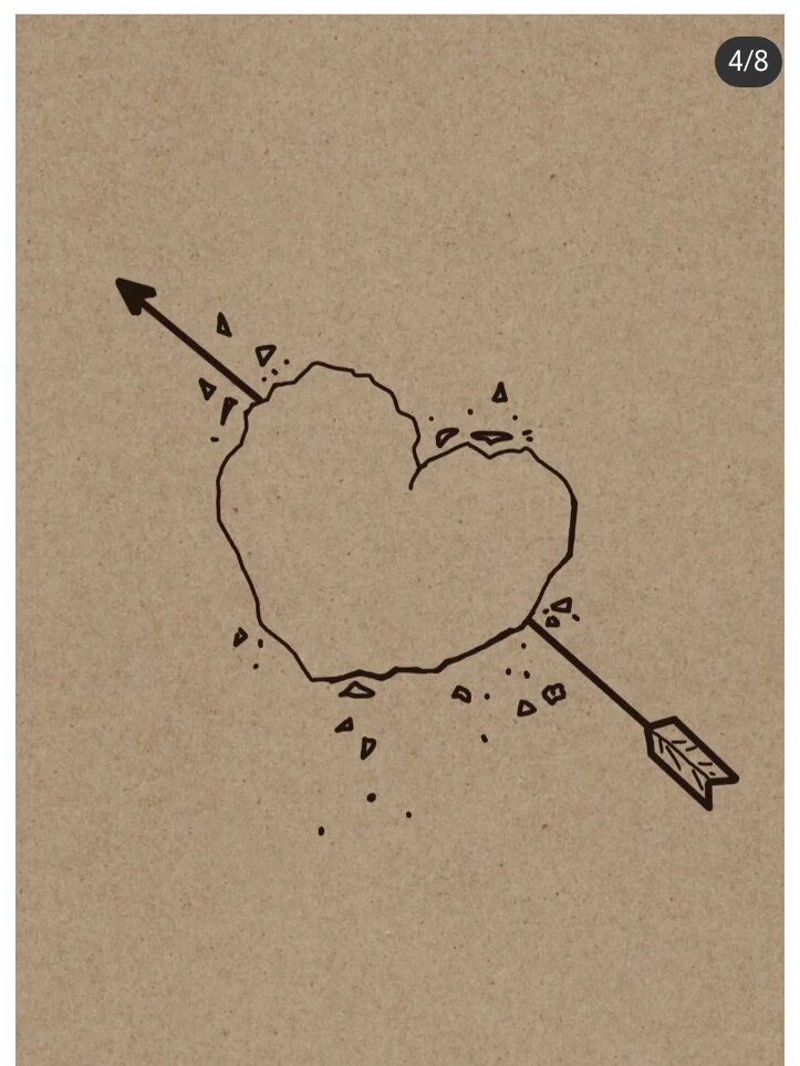 今天教你们怎么画碎心?