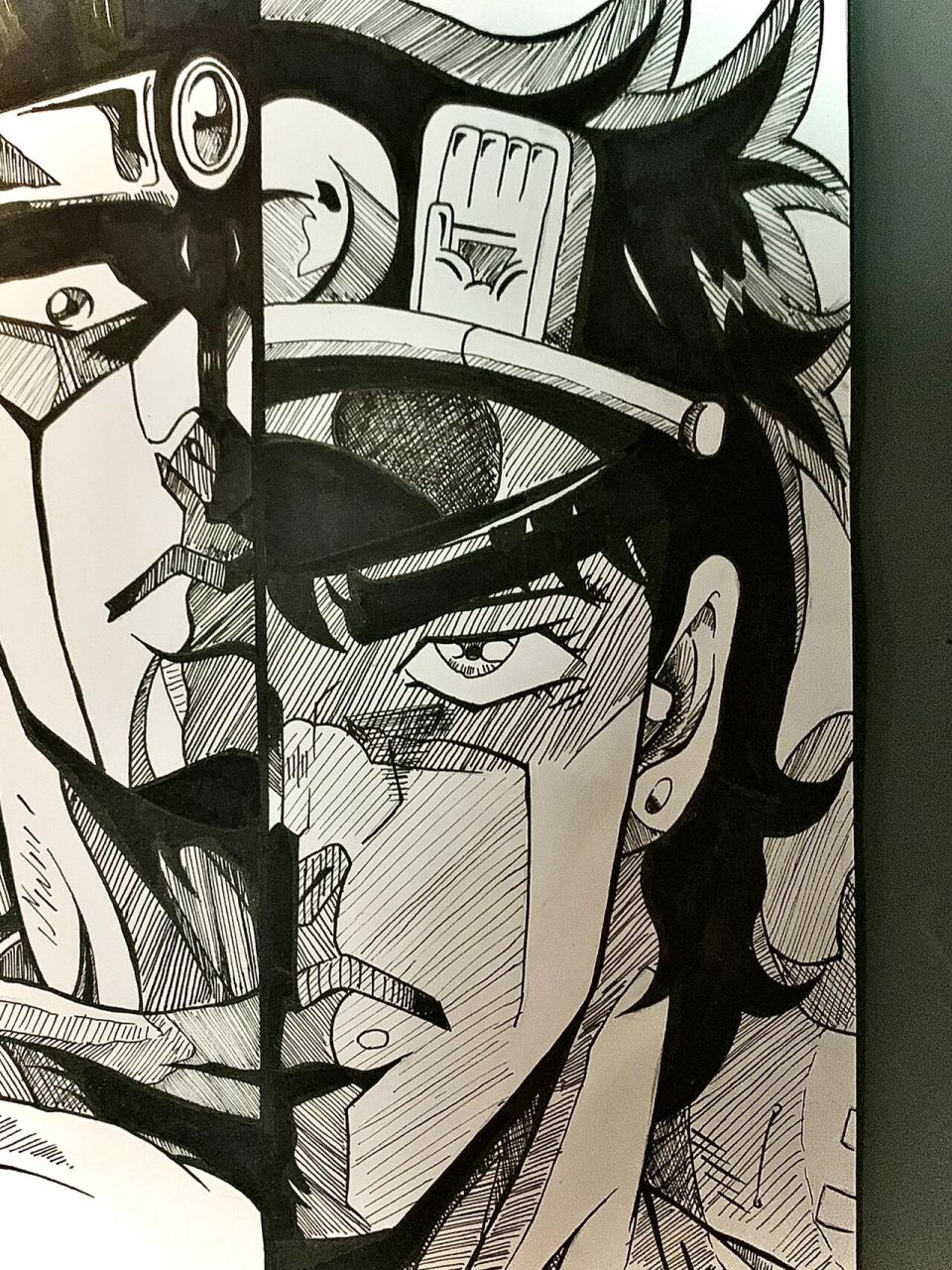 jojo 承太郎手绘 空条承太郎和白金之星 jojo再恶补一次!