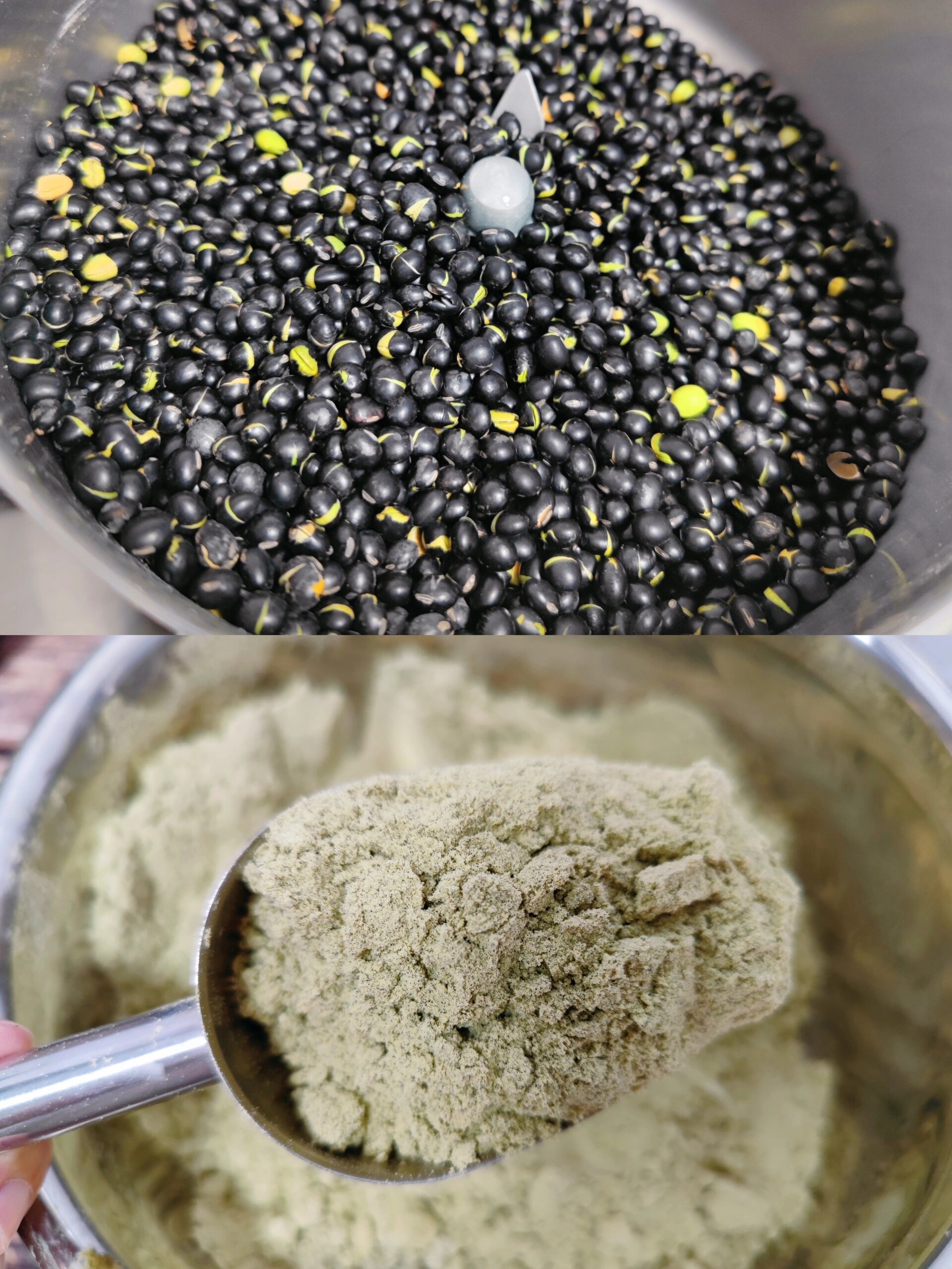 自己磨的熟黑豆粉传统豆粉香