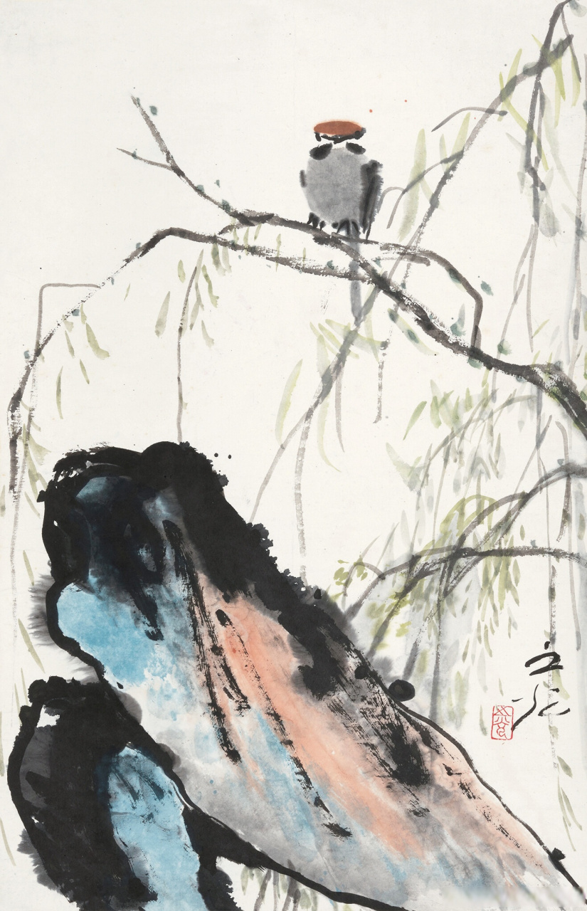画家谢之光花鸟画