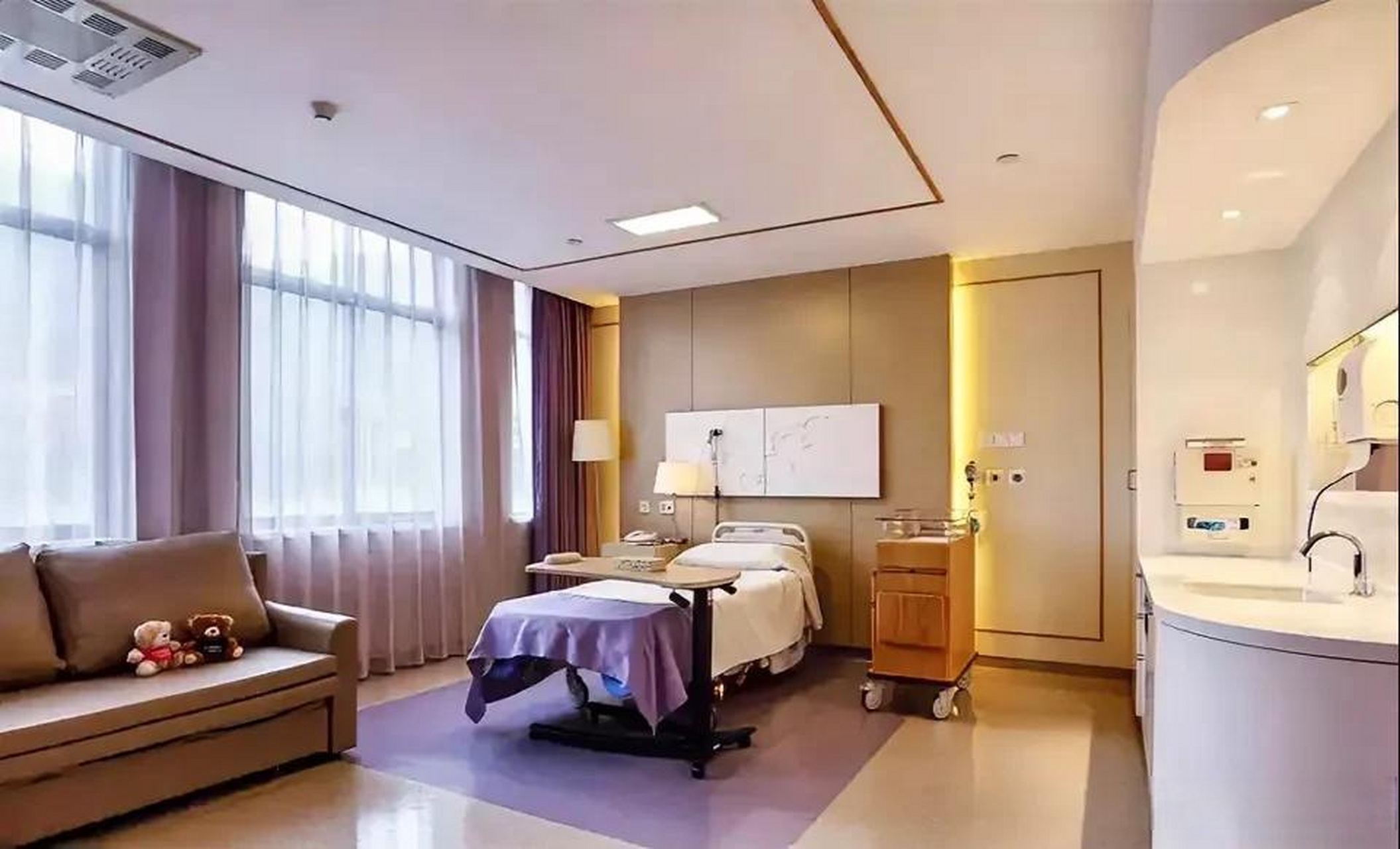 这就是一般的高干病房,配有专职护士.