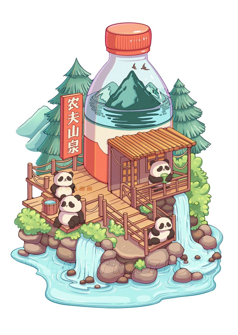 农夫山泉有点甜 于山之巅,取水之源.