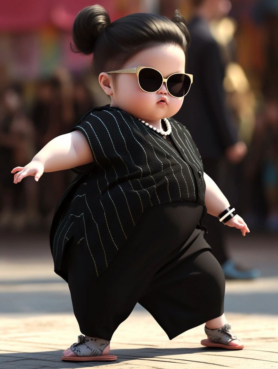 ai绘画|小胖妞*霸气十足大姐大 不是我胖,是可爱到膨胀