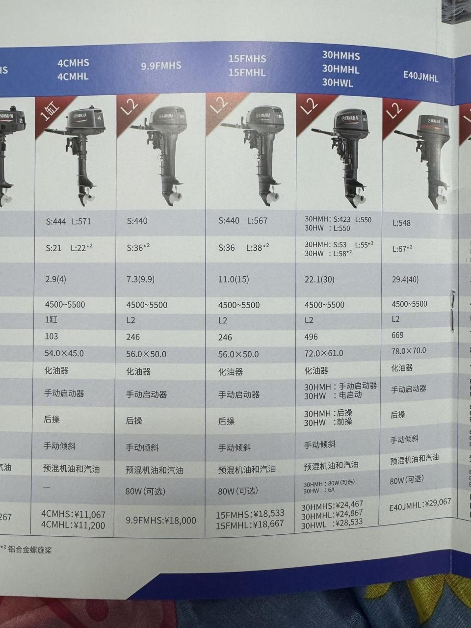 9匹船外机.雅马哈9.