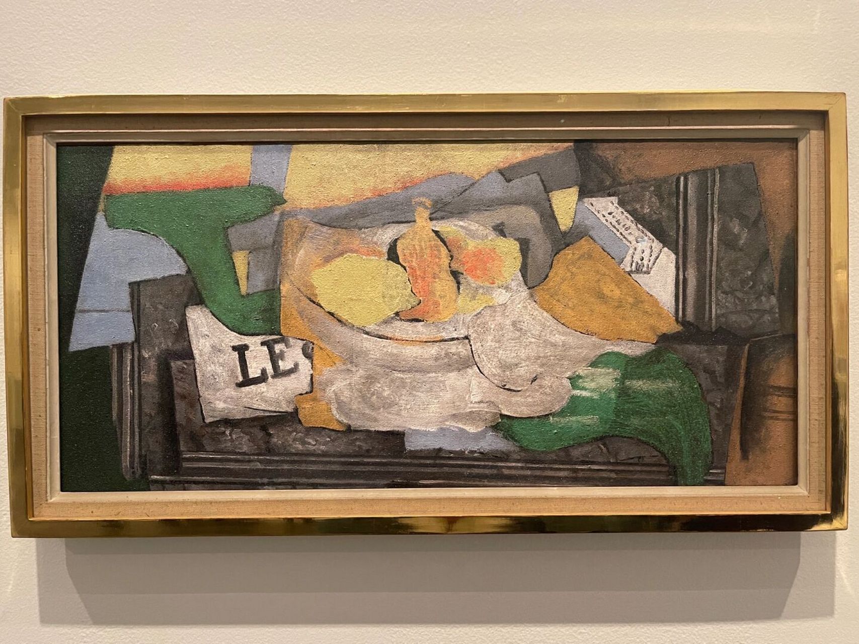 布拉克 立体主义的室内生活场景 92这幅小画展示了在20世纪20年代