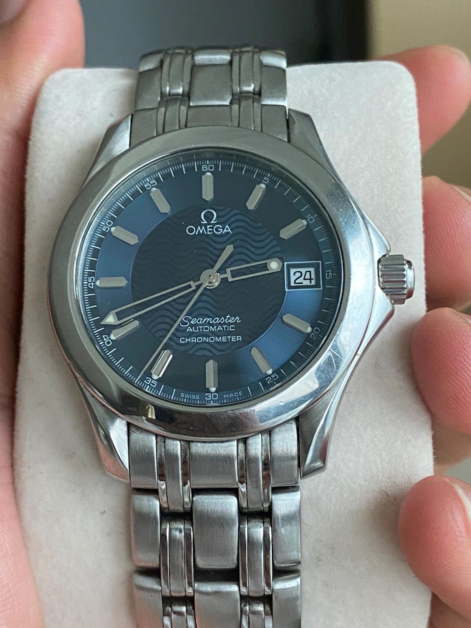 中古表的魅力|欧米茄海马120自动机械 36的表径男女都可佩戴 180mm的