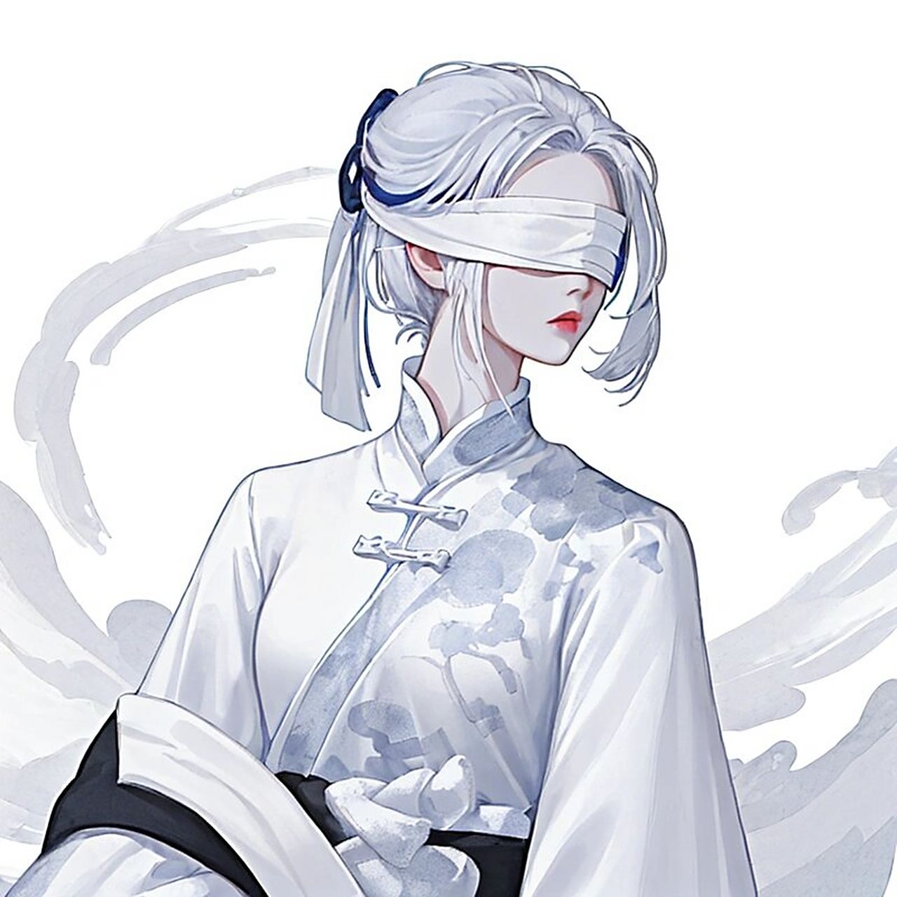 ai绘画有点东西# #国风# #国风头像# #蒙眼# #女生头像# #小众头像