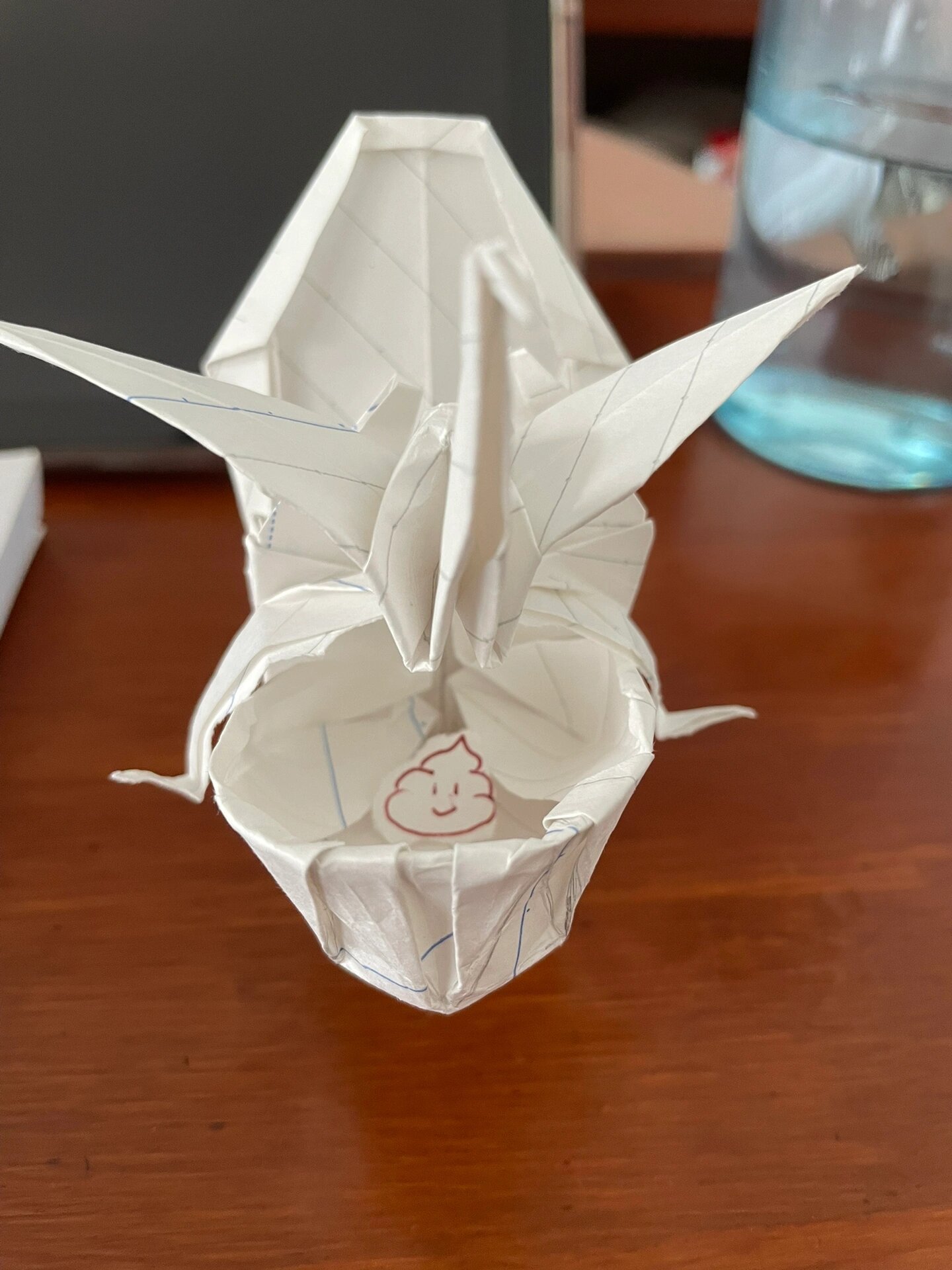 折纸马桶～ 花了一个小时的巨作