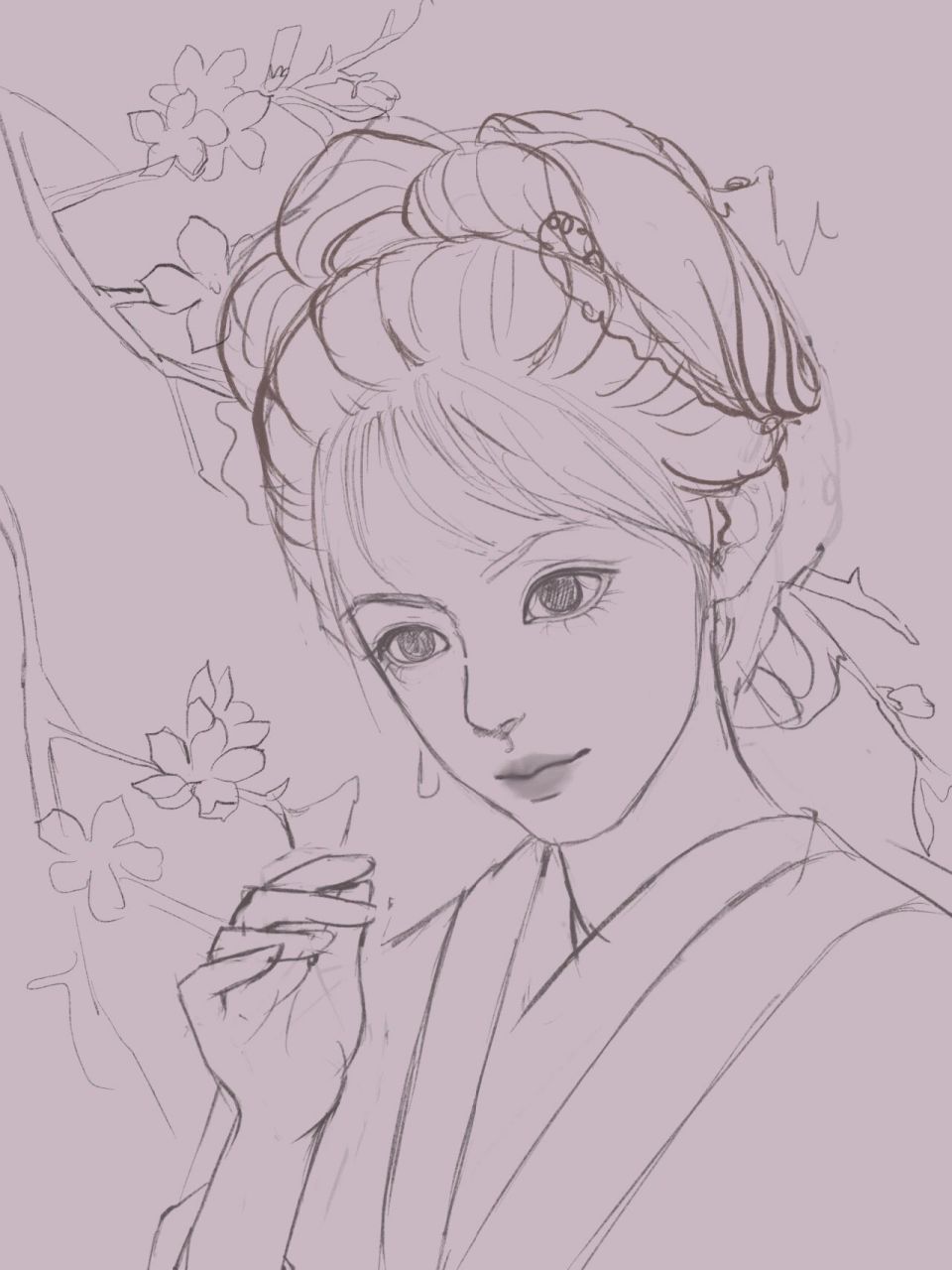 薛宝钗 (步骤图) 混更啦哈哈哈 🉑临摹 ,做头像 🈲️商用,二改