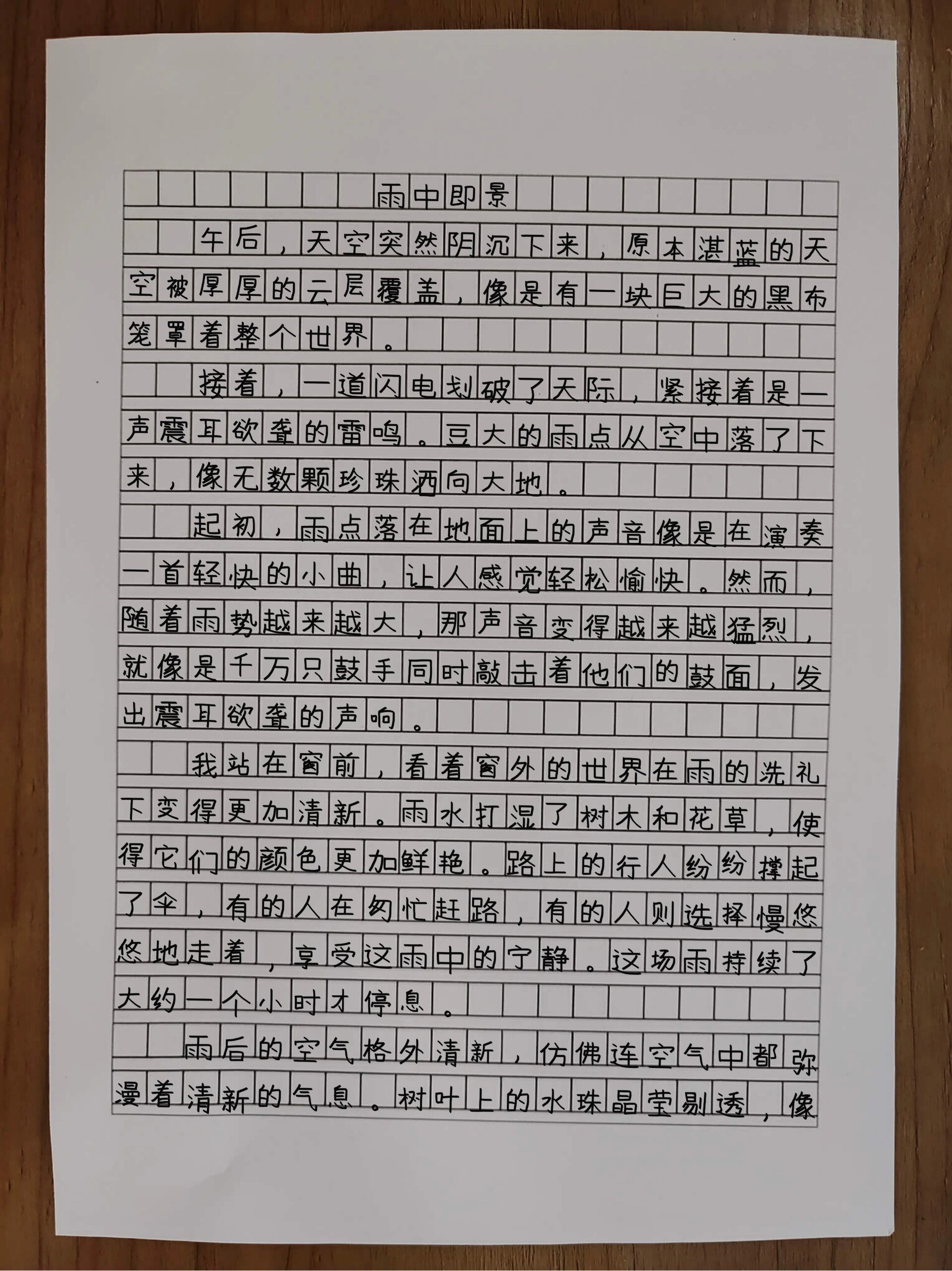 田野即景作文500字图片