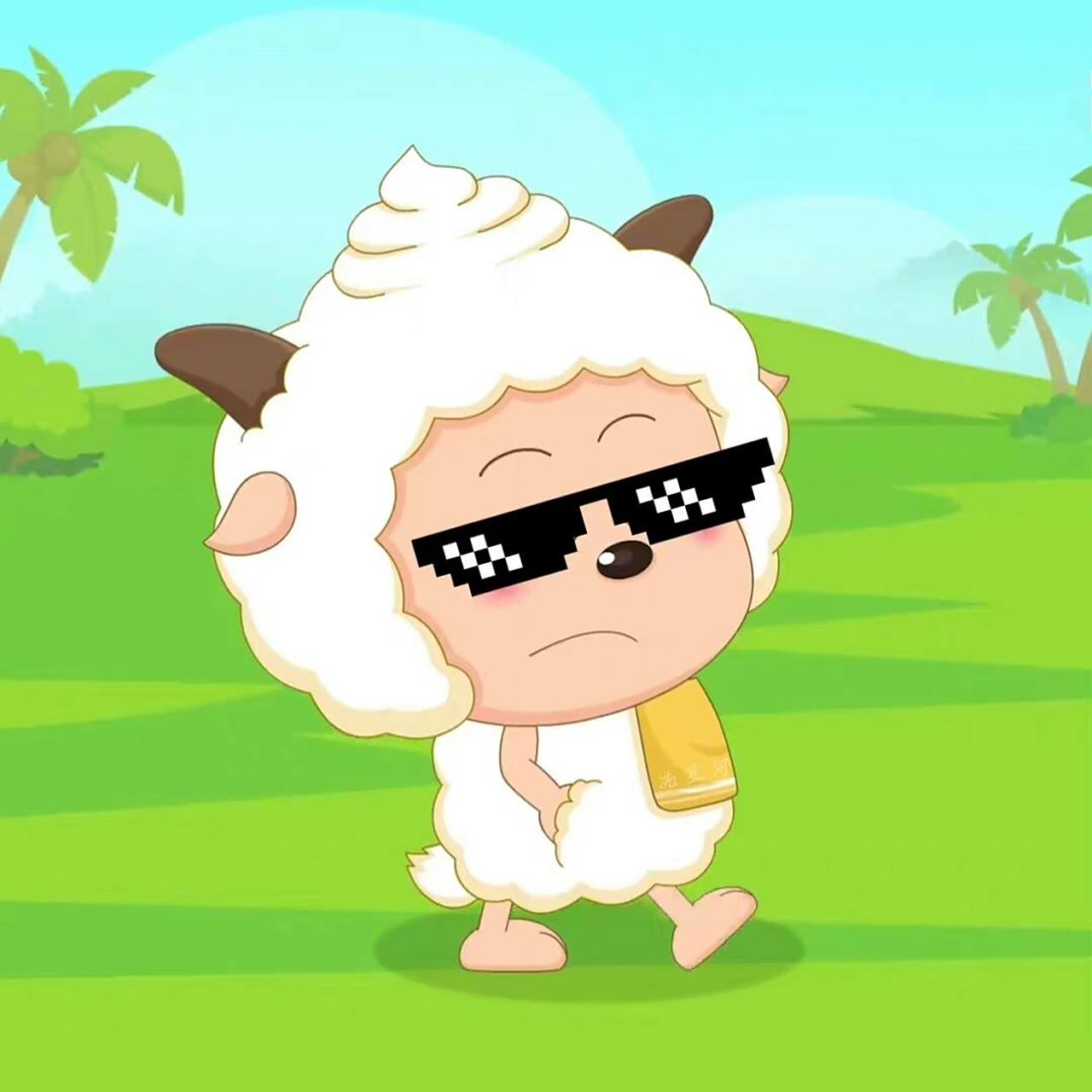 狂酷霸帅懒大王! 懒羊羊真的好可爱哦耶