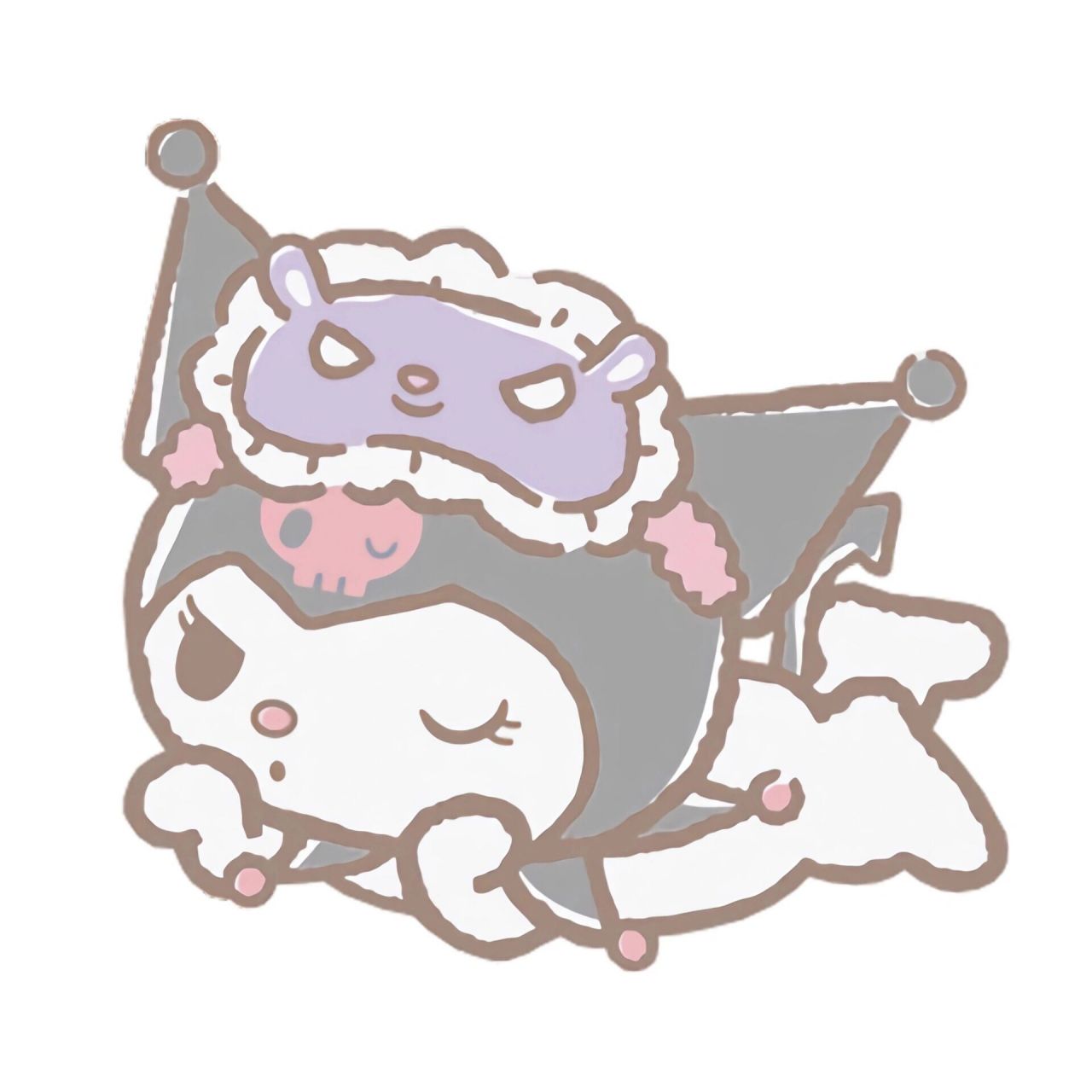 三丽鸥睡眼朦胧系列头像 让我看看谁在认真睡觉 谁在假装睡觉!