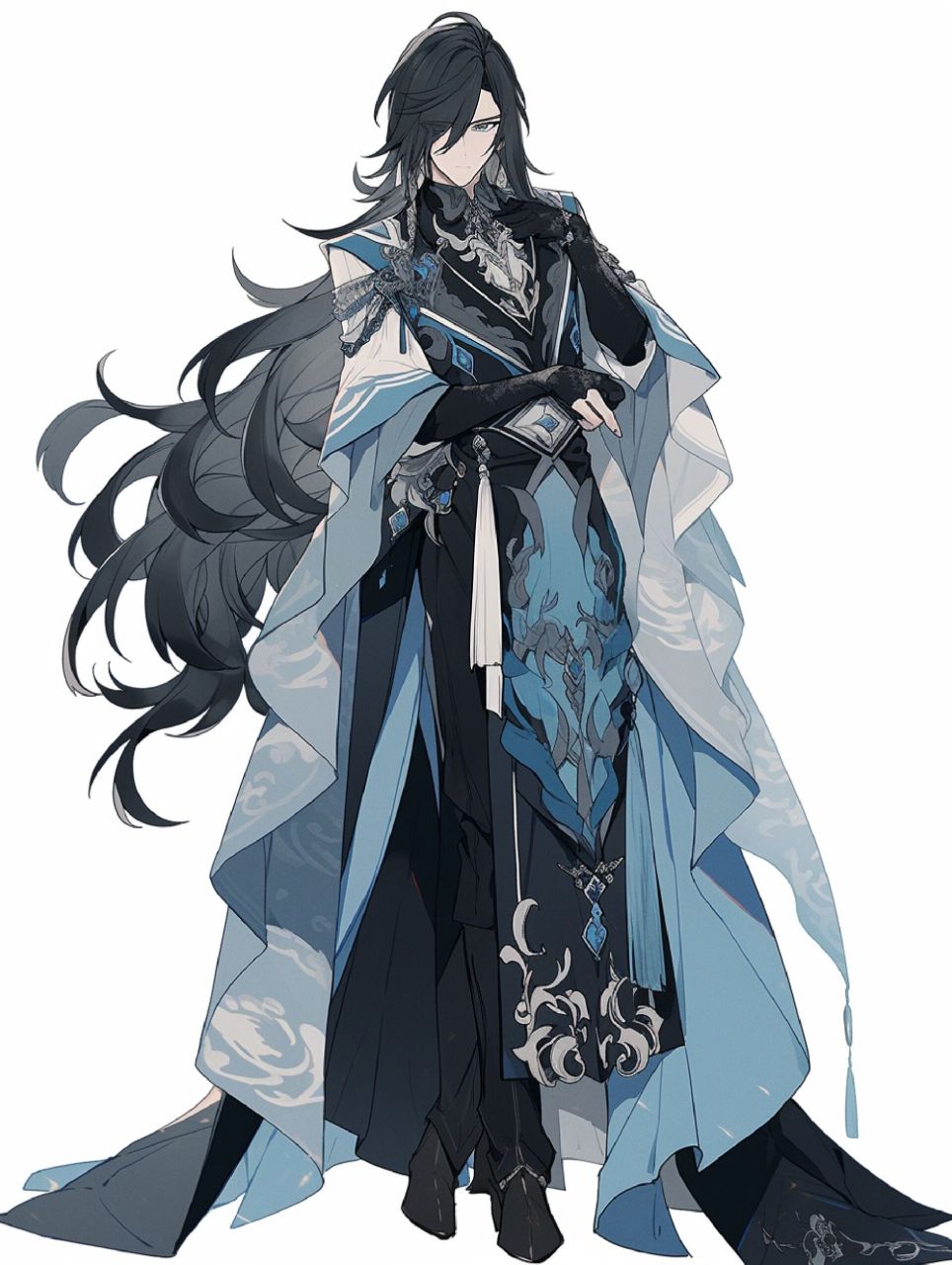 古风男主全身形象