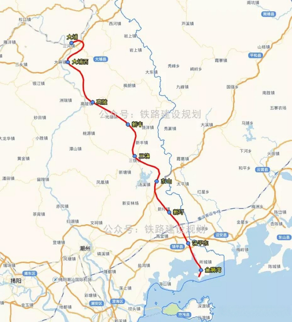 粤东城际铁路延伸至揭阳站,推进潮州疏港铁路建设