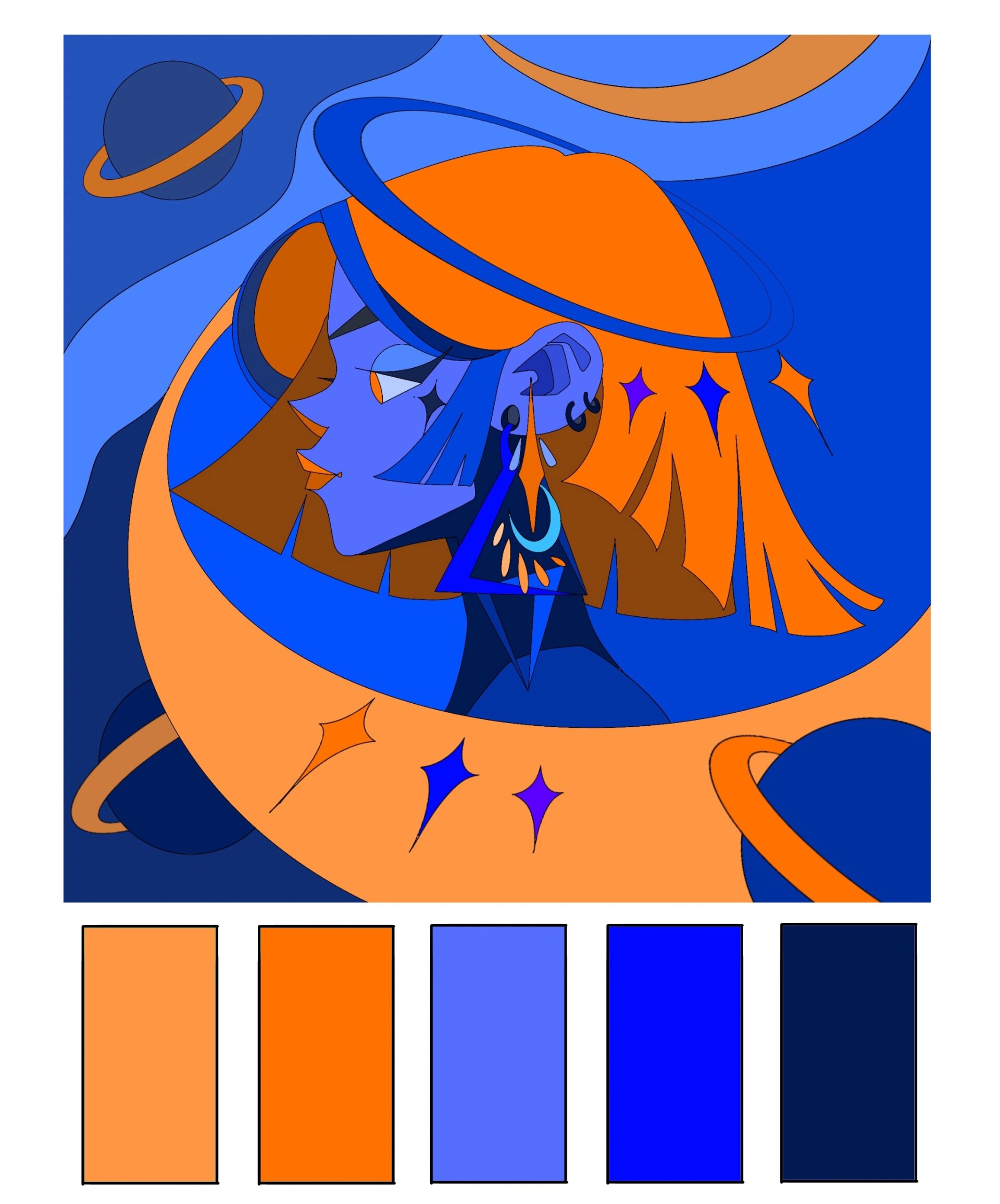 基础知识 同类色:色相距离在色相环15度左右的