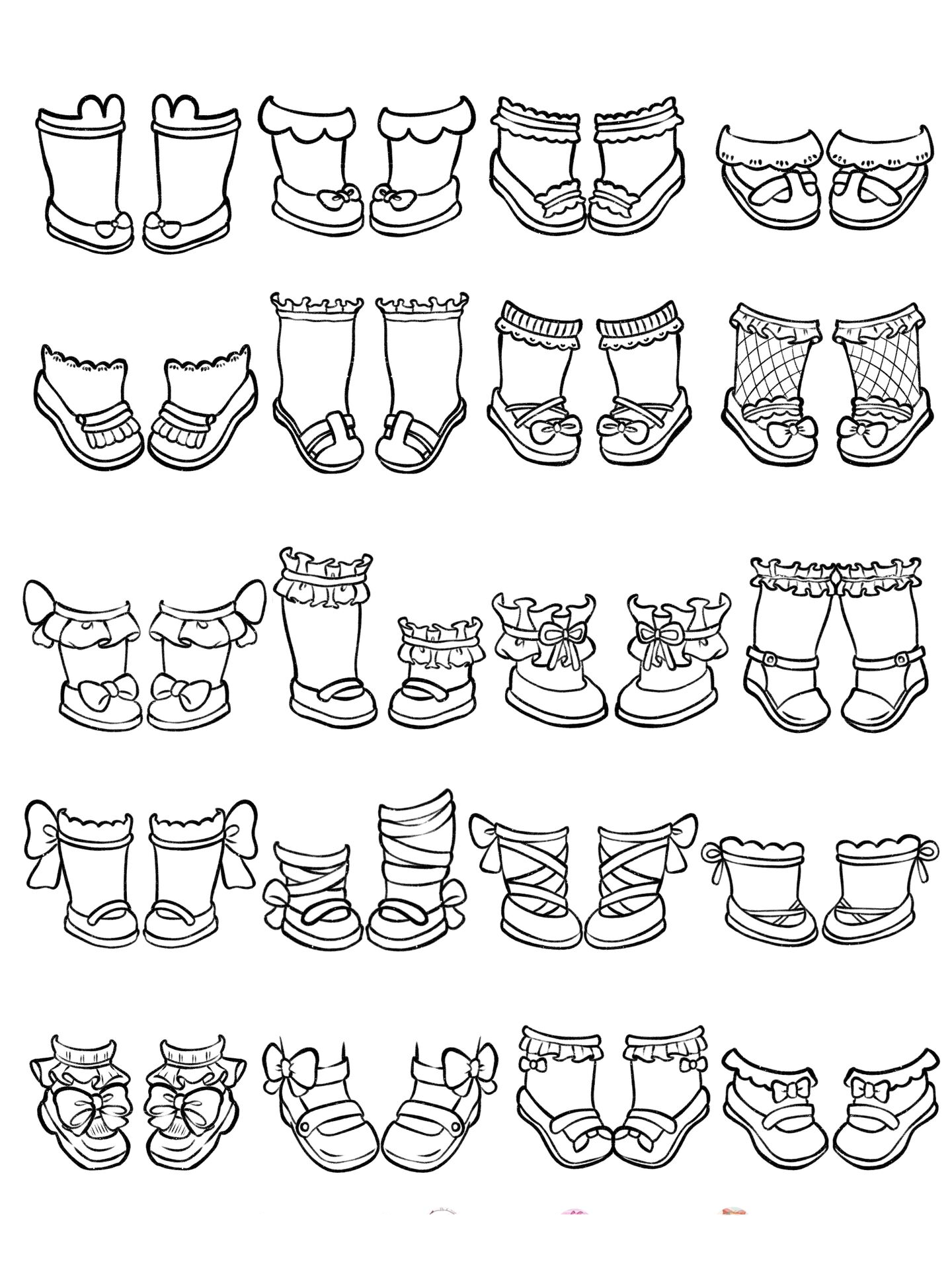 简笔画|人物鞋子练习7