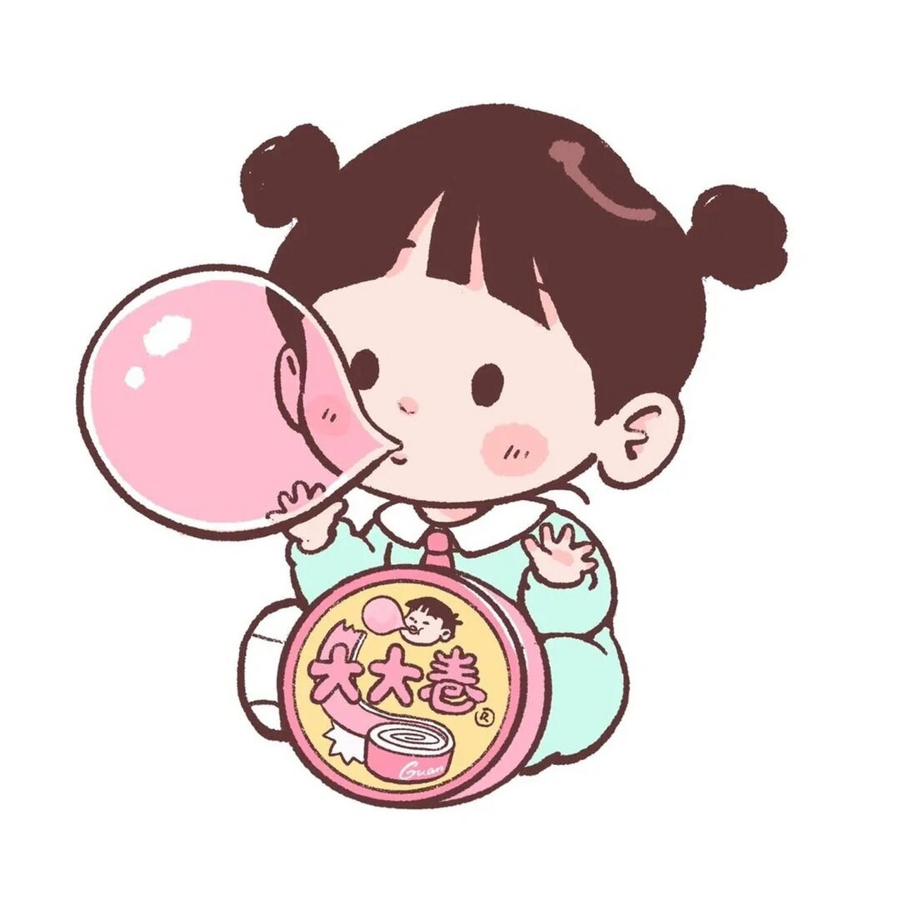卡通小女孩头像