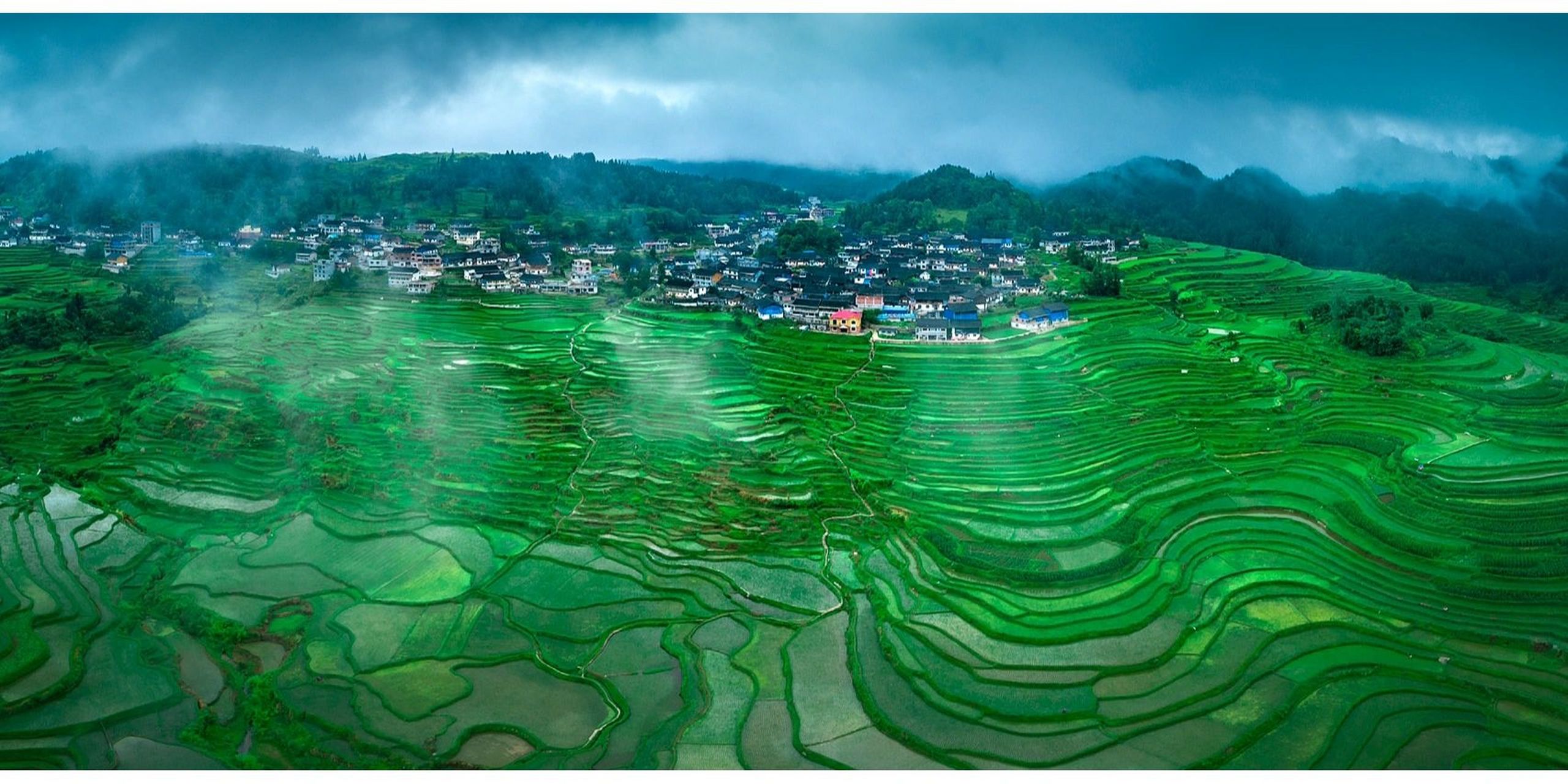 贵州十大最美梯田～丹寨高要梯田 高要梯田,位于贵州省丹寨县高要村.