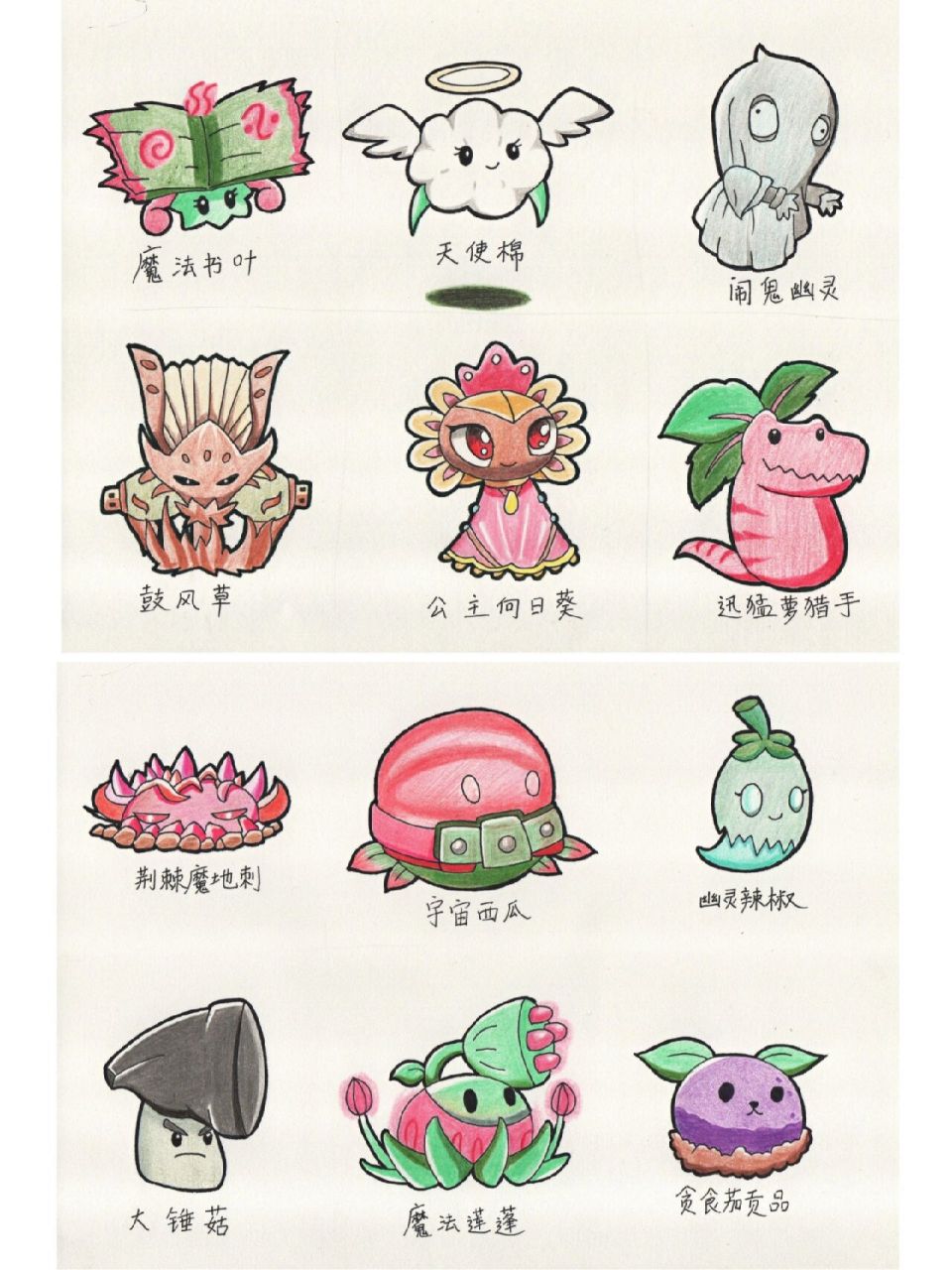 植物大战僵尸怎么画简笔画