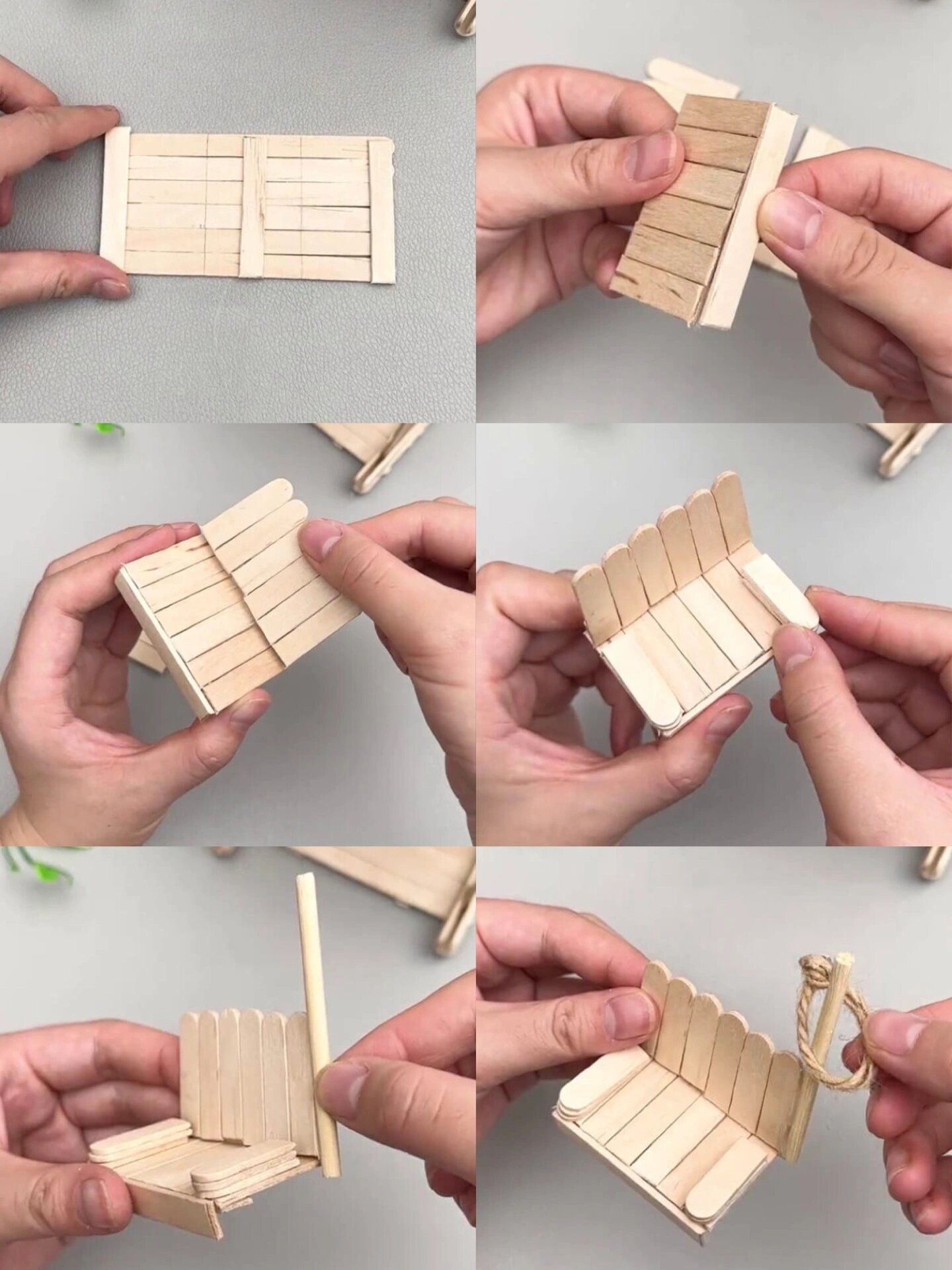 亲子手工 - 用冰棍棍制作秋千 - 用冰棍棍制作秋千