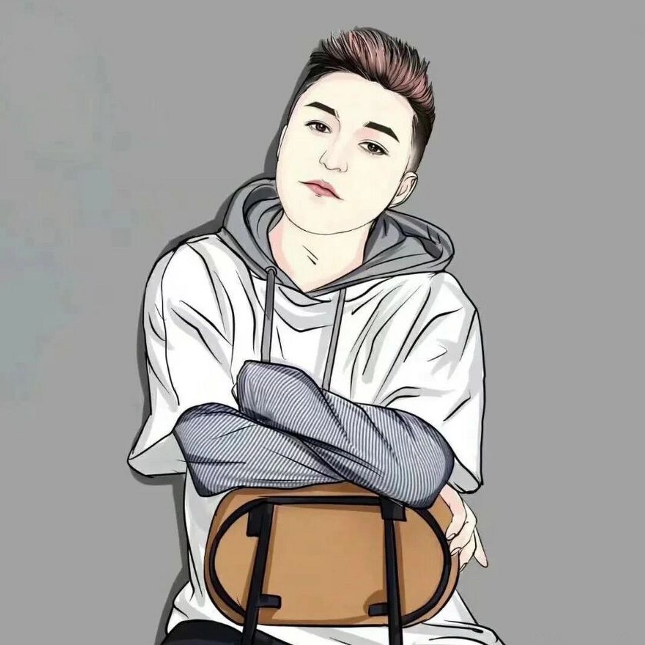 你的头像该换了,气质大叔手绘头像帅气有型 更新这组手绘卡通版人物