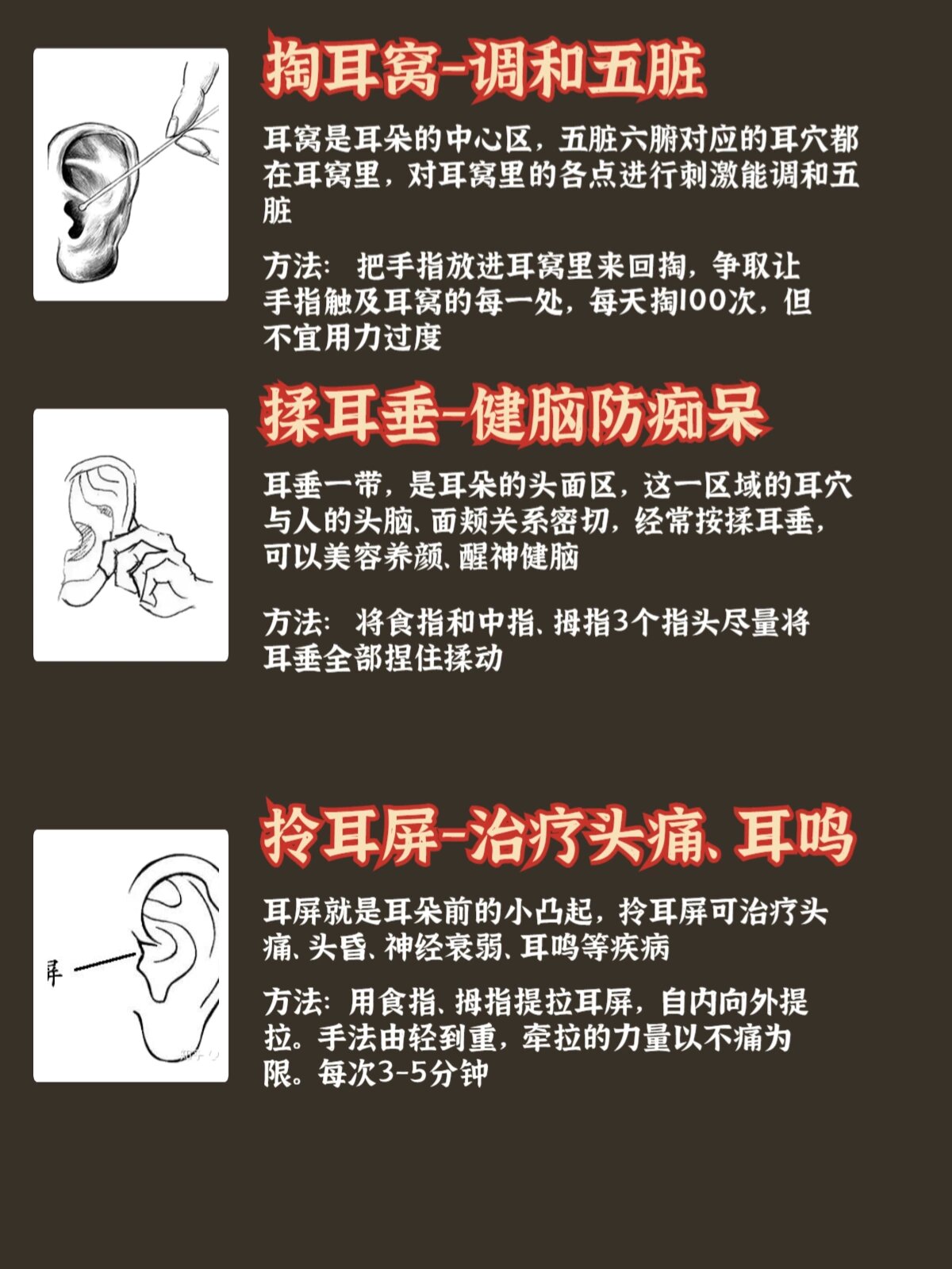 人身体上的各个器官都与耳朵有一定的关系,都能在耳朵上找到对应的