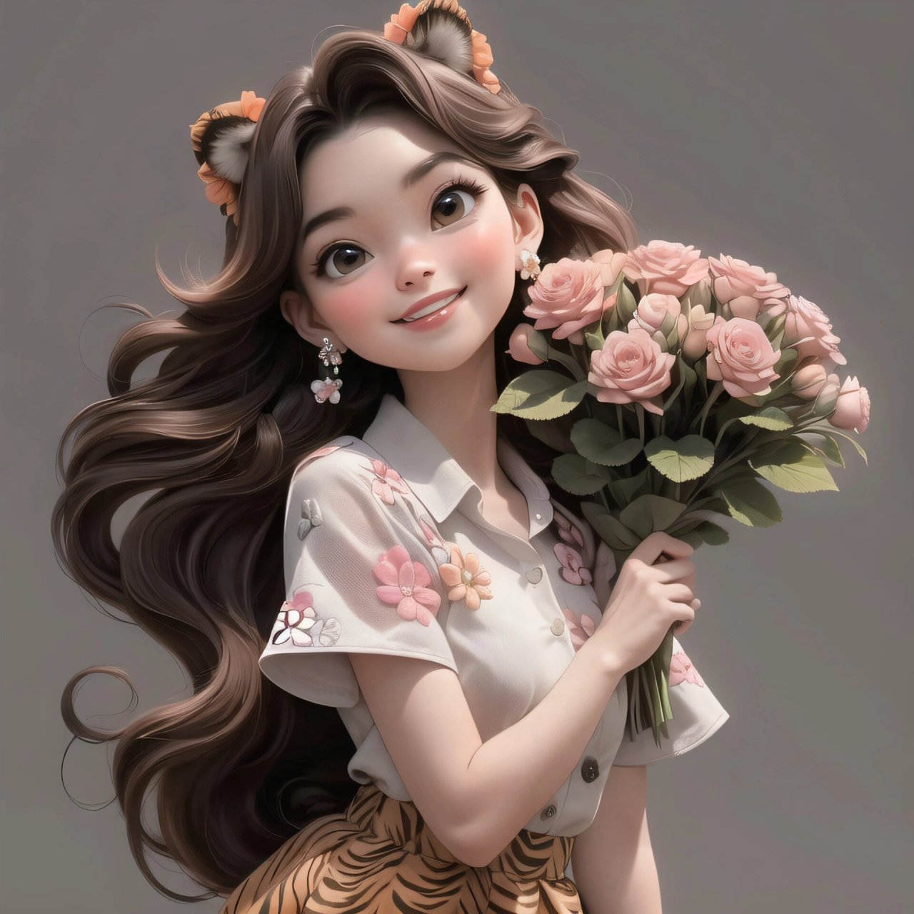 女生头像91迪士尼公主生肖虎系列头像 原创图片请勿转载～原图93