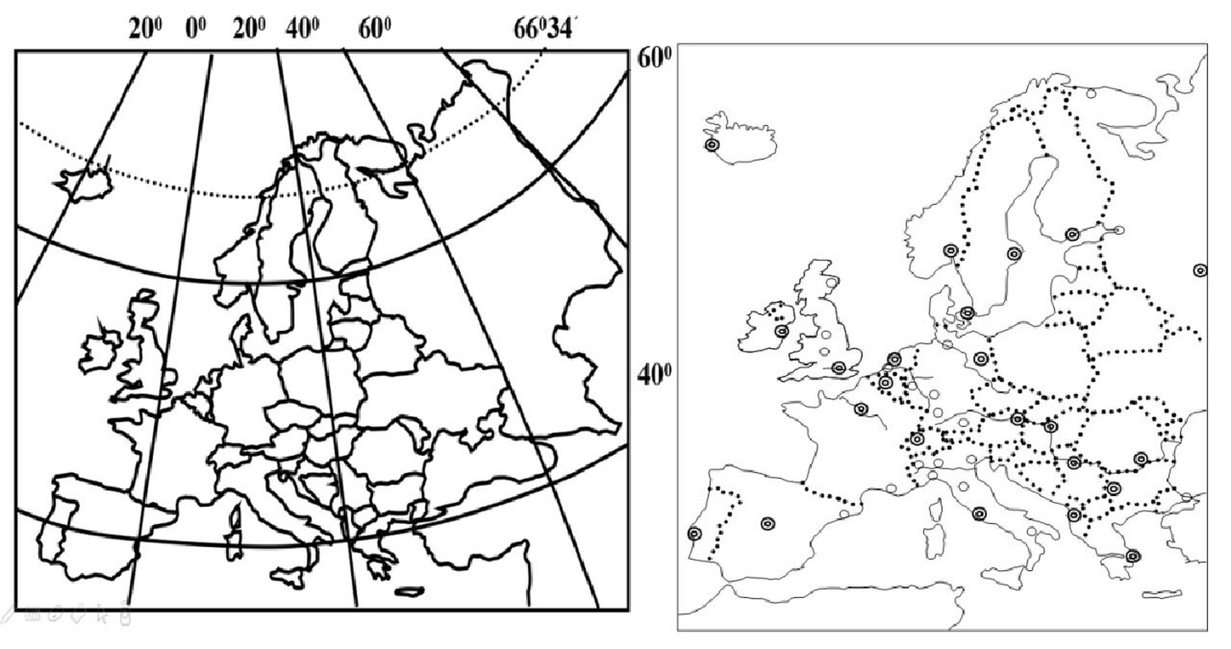 欧洲地图简笔画简图图片