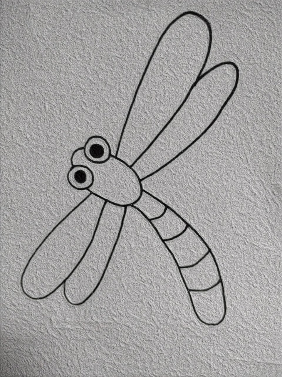 飞舞的蜻蜓简笔画教程