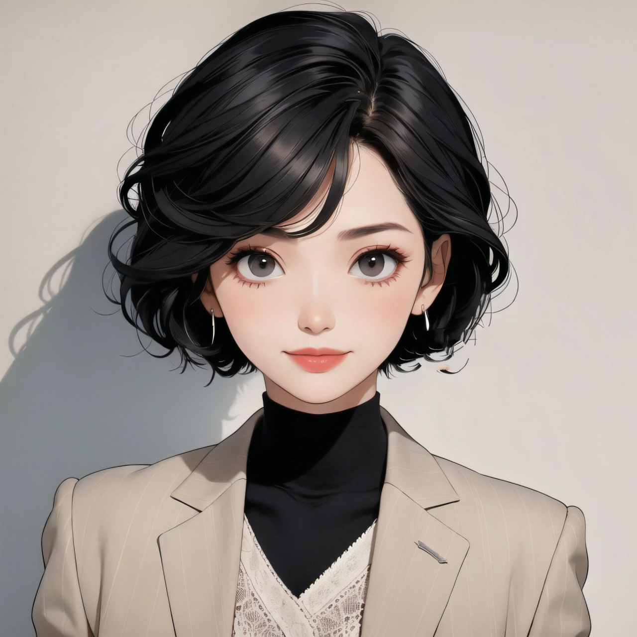 7815短发酷飒女生职业头像 宝子们,这波我是真的爱了