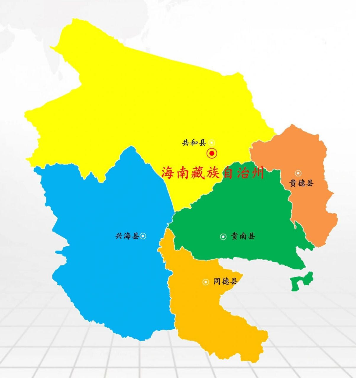 青海5/8·海南藏族自治州景区景点-更新完 下辖: 5县:共和县,同德县