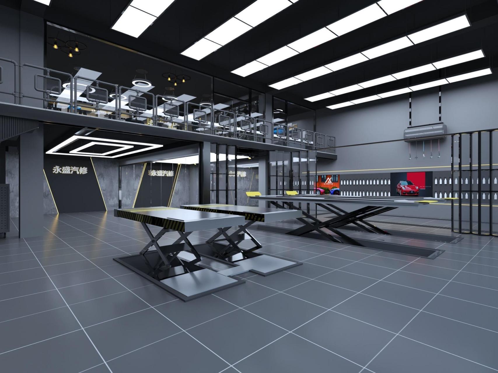 工业风汽车改装店