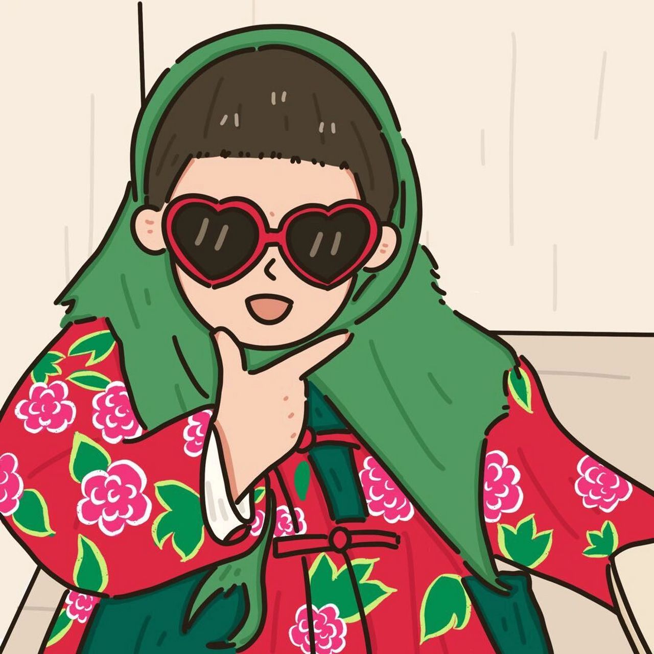 哈哈啊哈哈哈太爱啦 #头像分享# #搞怪沙雕头像# #东北大花袄# #薯