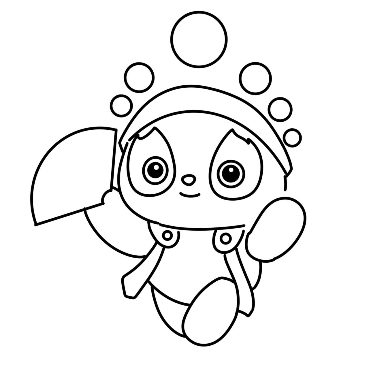 大运会吉祥物简笔画来咯