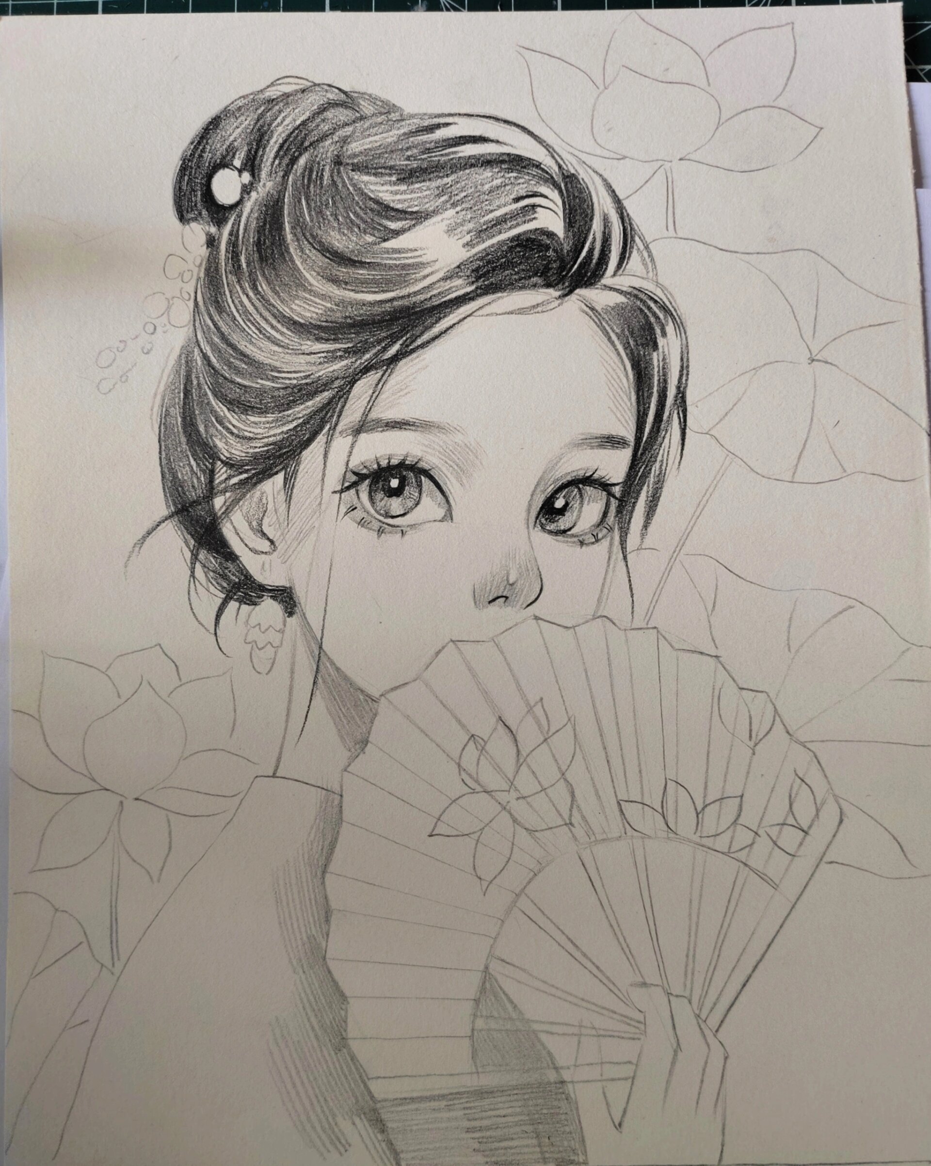 简单动漫人物素描头像