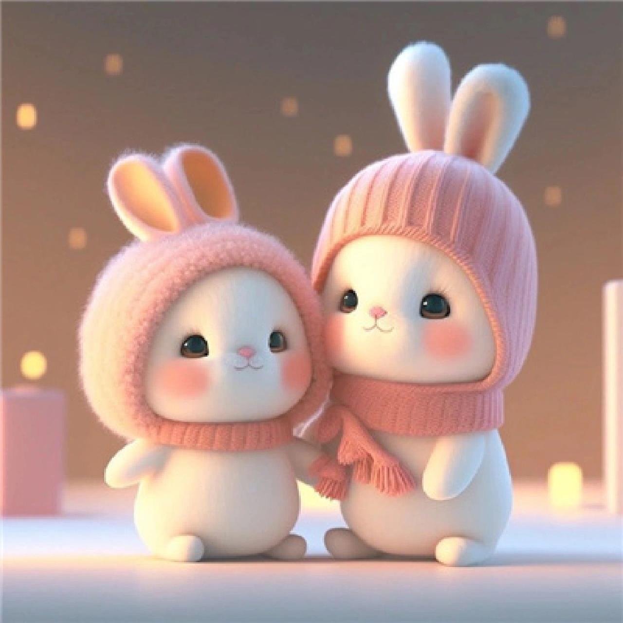 2023年最新兔年可爱又好萌的兔兔头像