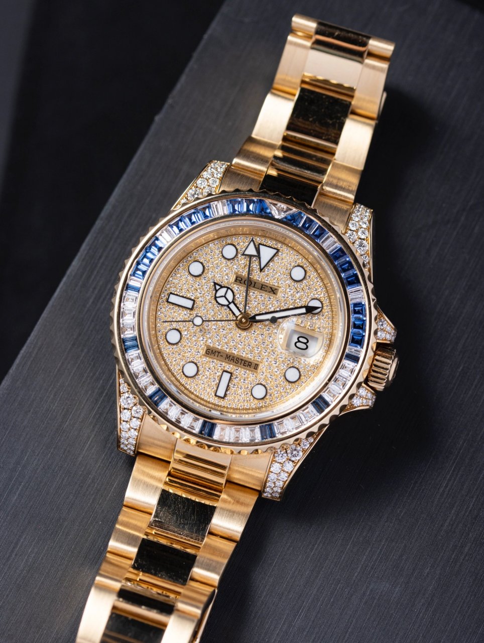 劳力士格林尼治ii系列116758 sa 劳力士与泛美航空(pan am)共同为其