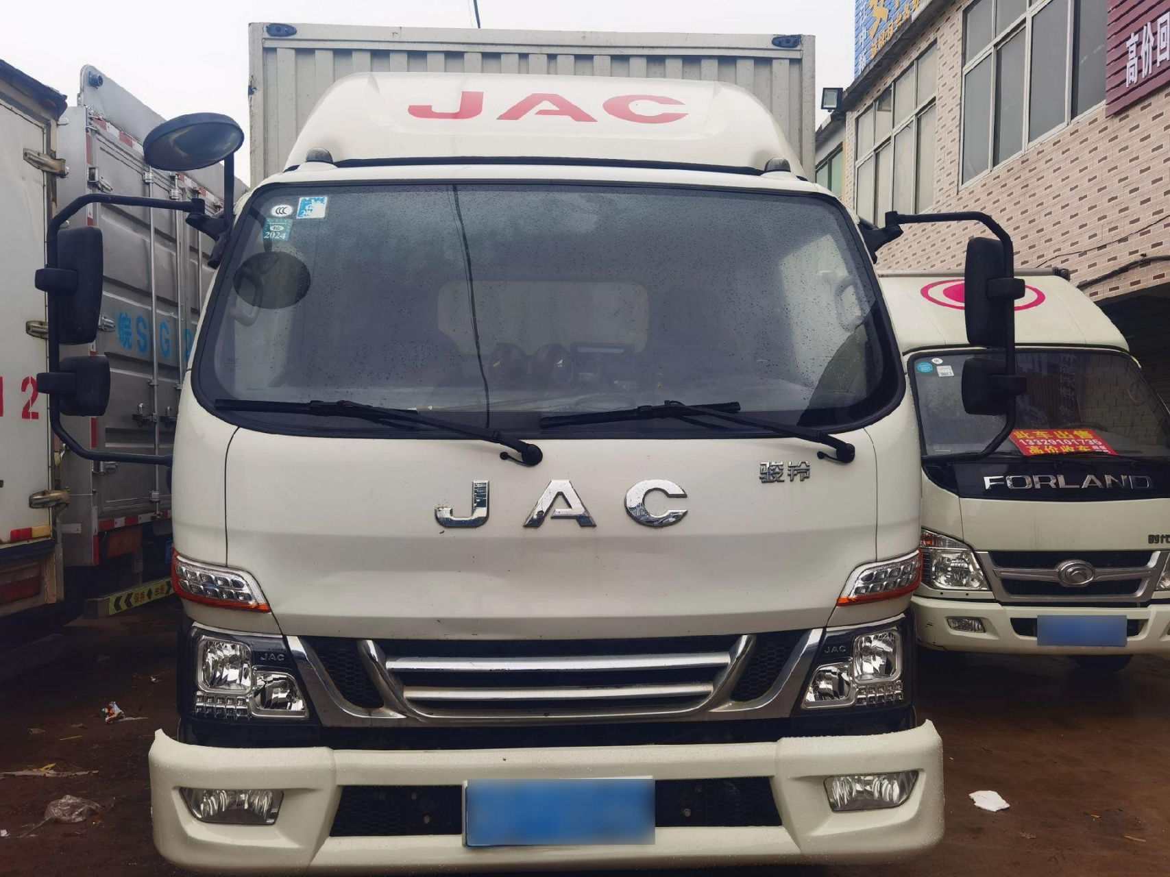 新到江淮骏铃v6宽体箱货,2021年7月,轮胎750,马力145,宽2.