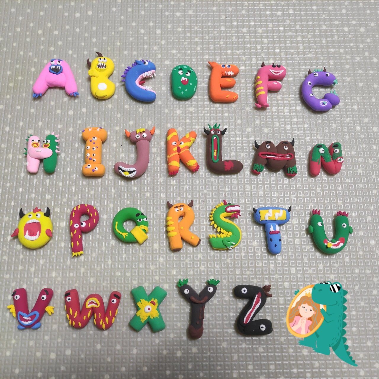 26粘土字母