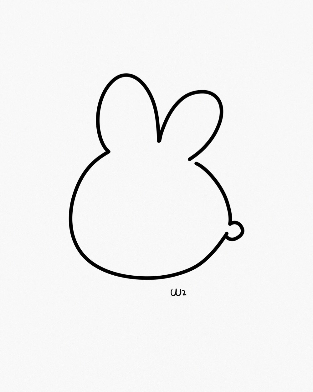 小白兔画法简笔画图片