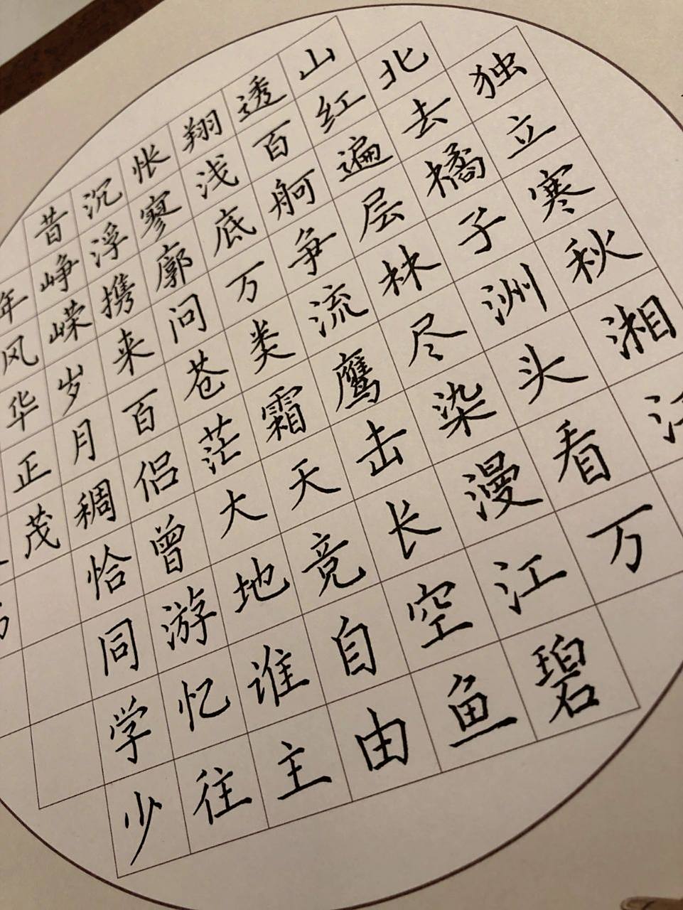 五一劳动节|硬笔书法沁园春.长沙 假期宅家小练一下