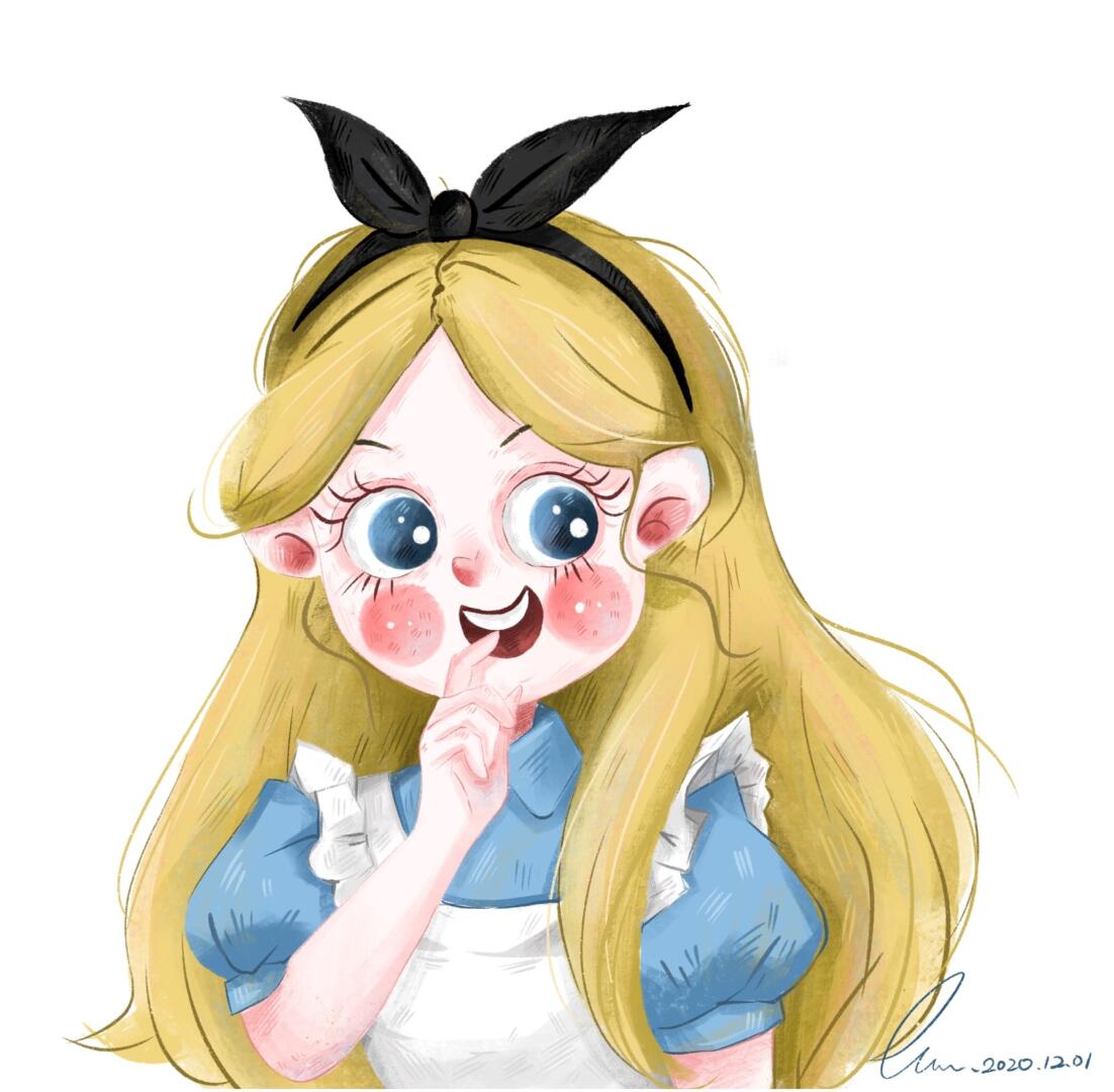 迪士尼公主头像之爱丽丝