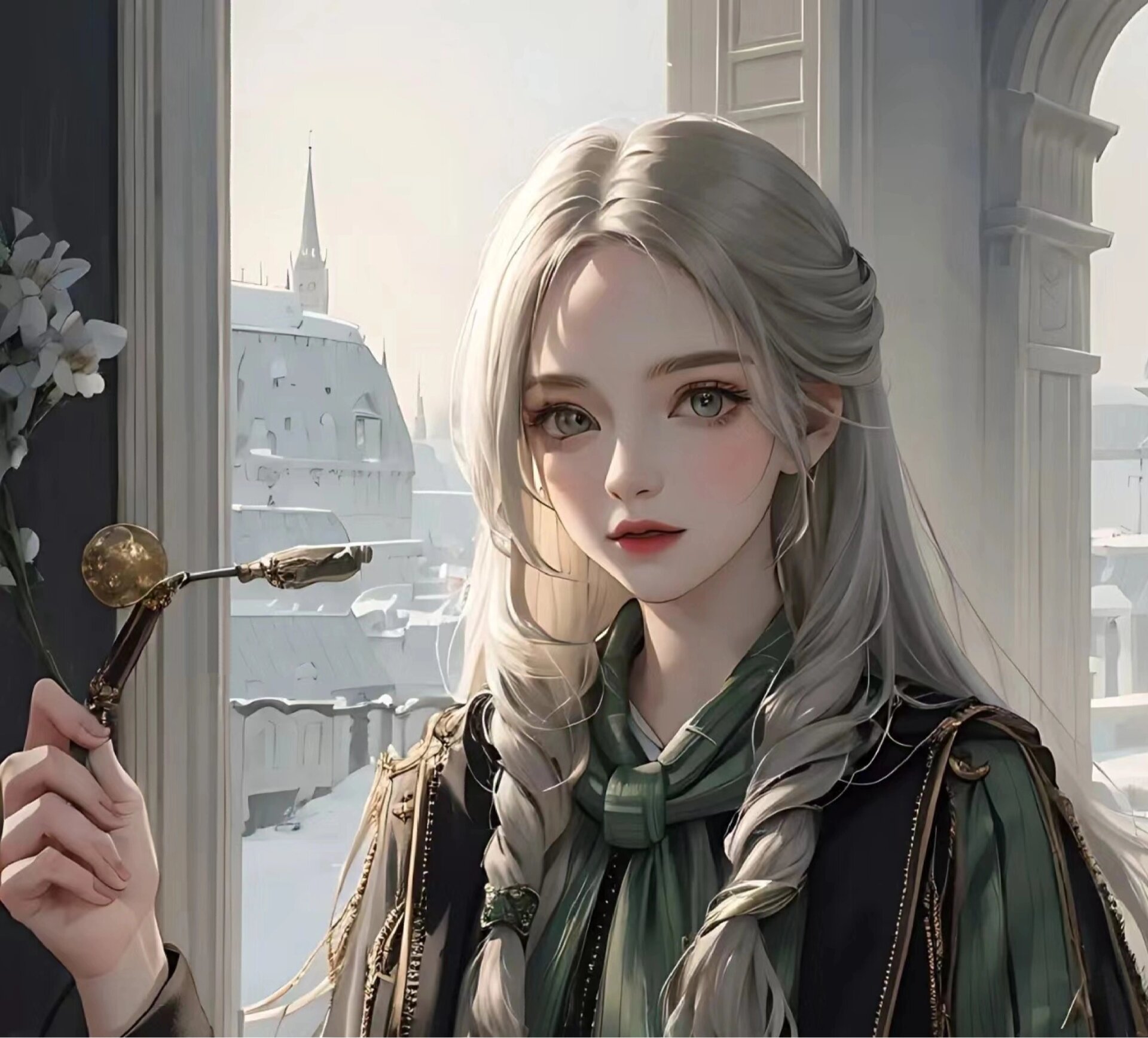 绝美斯莱特林女孩头像,我不是原创哦