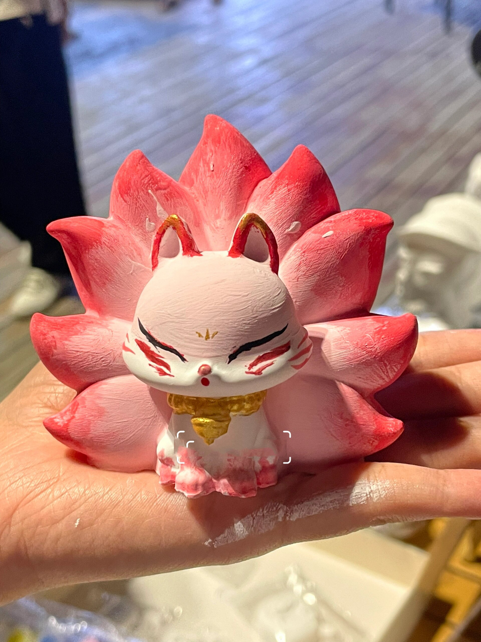 九尾狐石膏娃娃配色 俺的小顾客们画的可真好,批发找我哟