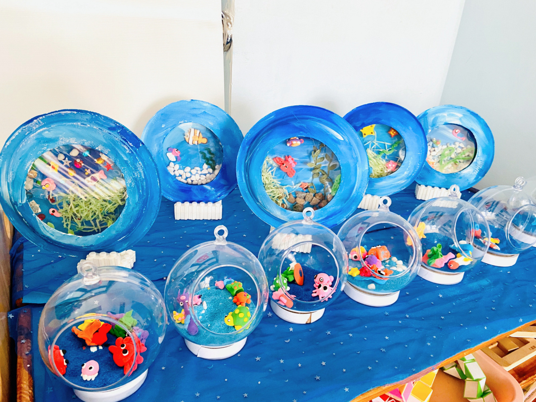 幼儿园环创～海洋风海洋主题～一抹蓝～ 上学期做了关于海洋的主题