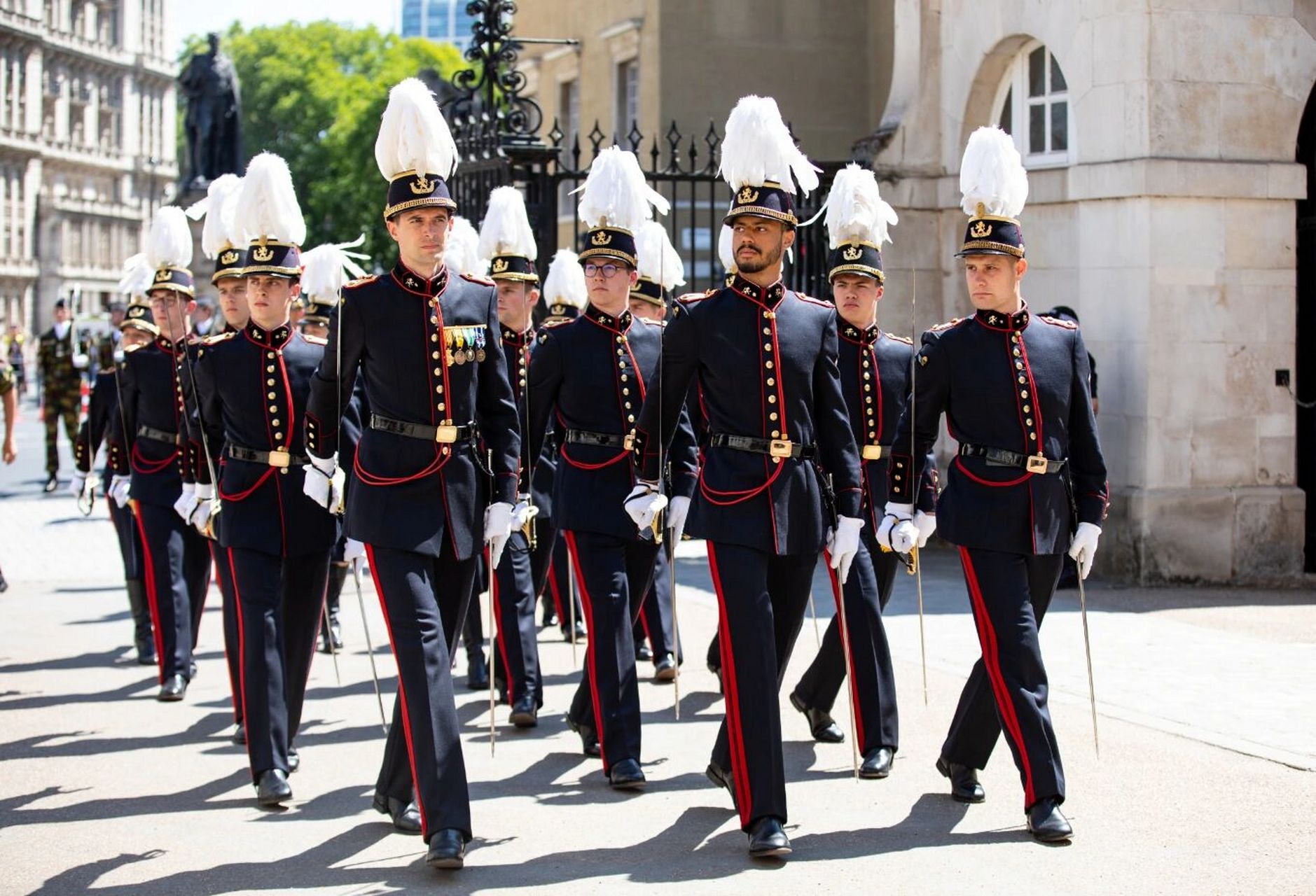 比利时公主的军装照 7月21日比利时国庆节,身着军礼服的比利时公主