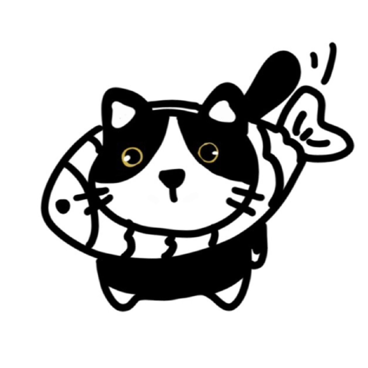 每天画一种小动物|奶牛猫 喵喵驾到～ 	 ps:原创可授权 07商用二传