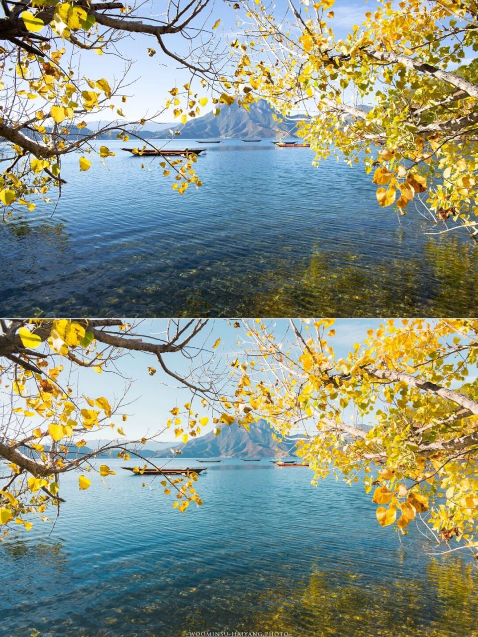很多风景在光线和光影比较好的时候采用正确曝光拍出的照片质量都不会