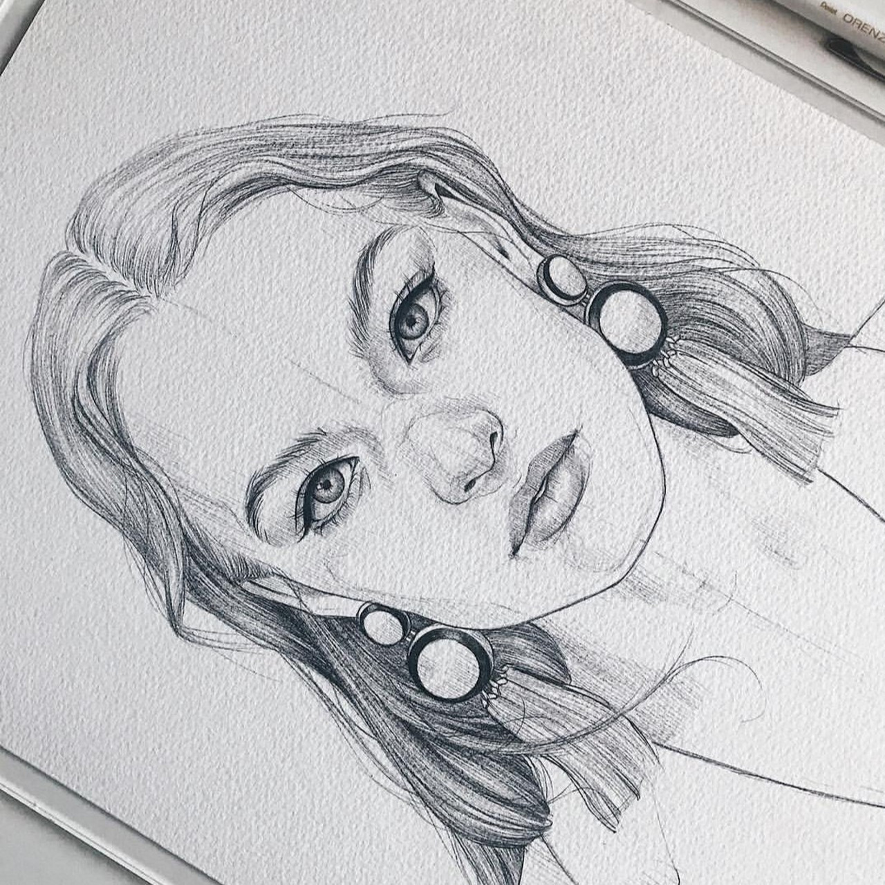 【ins时装画分享32——水彩头像】 释零脑丝今天分享一点水彩头像的