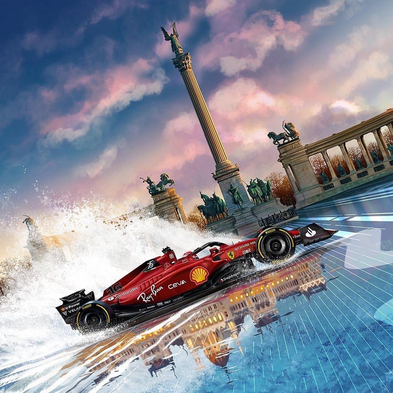 f1 2022赛季法拉利官方比赛海报全集(22场大奖赛)#scuderiaferrari